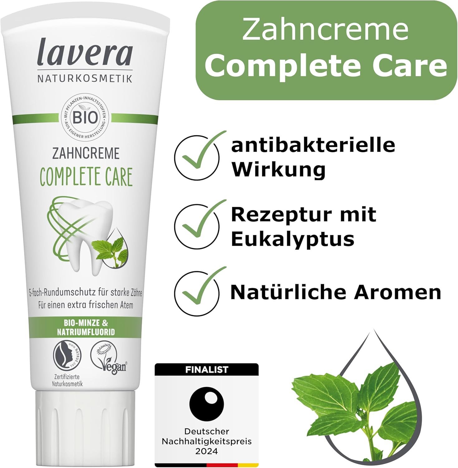 lavera Zahnpasta Zahncreme Complete Care, (1-St)
