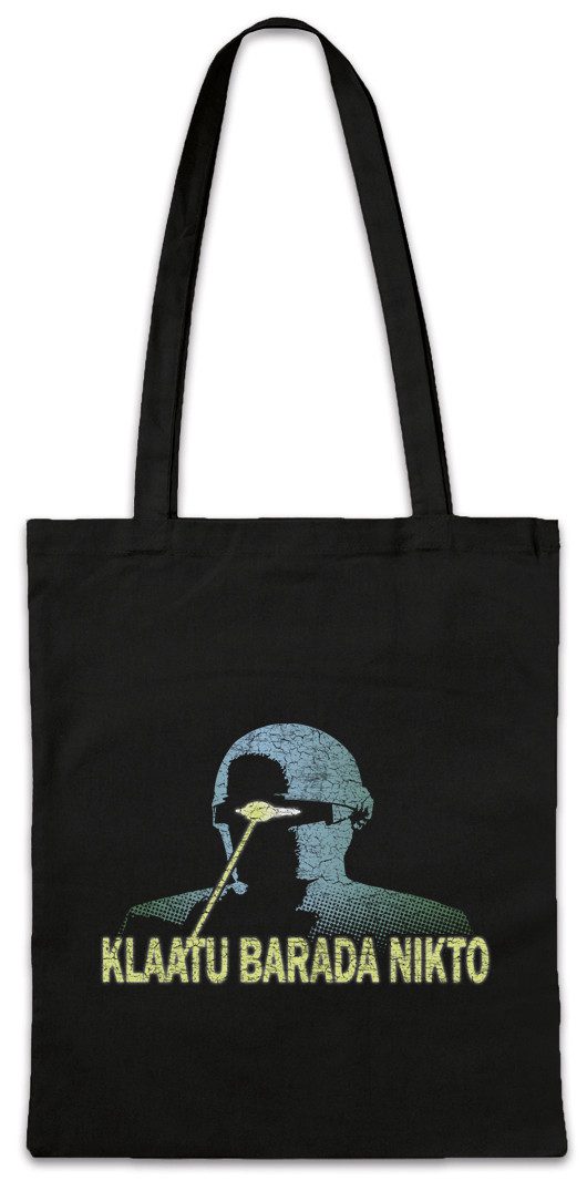 Urban Backwoods Beuteltasche Klaatu Barada Nikto Stofftasche The Day Der Tag An Dem Earth Stood (1-tlg), Erde Still Stand Alien