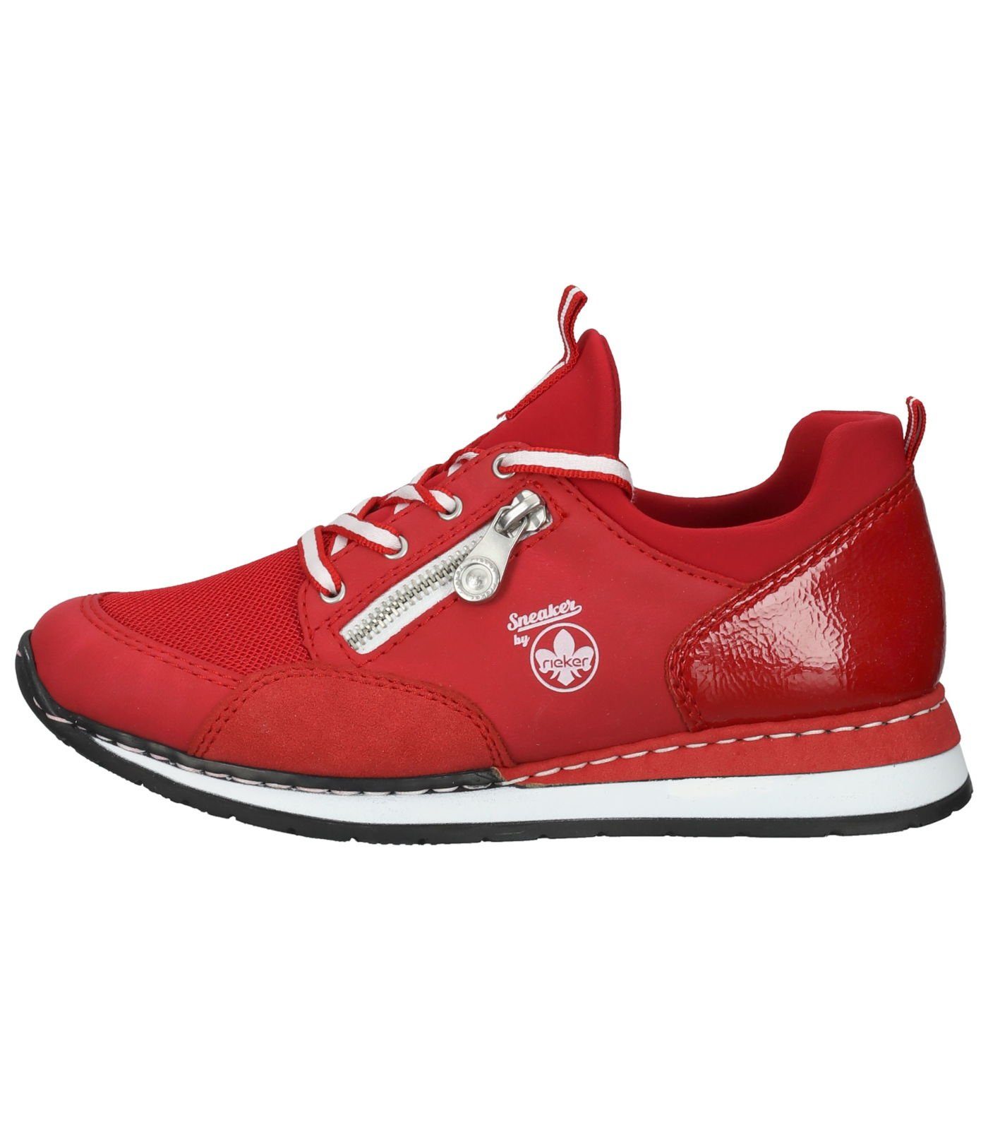 Lederimitat Rot Sneaker Sneaker Rieker