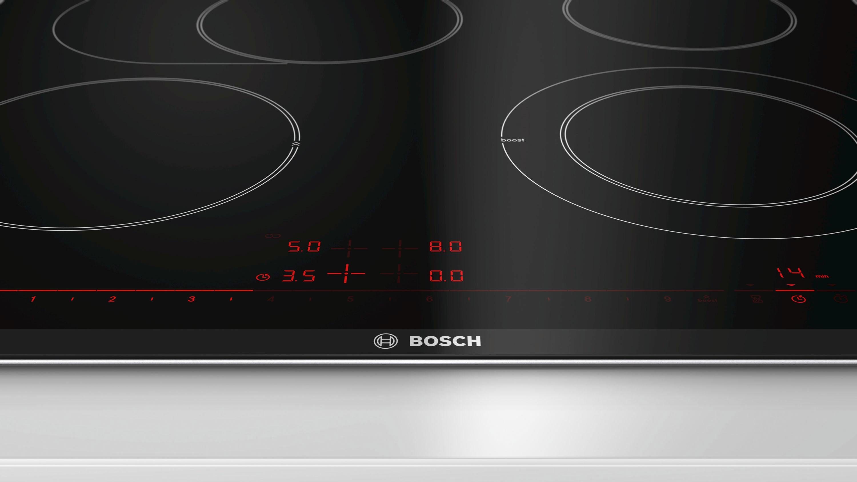 BOSCH Elektro-Kochfeld PKN675DP1D, Power Boost für schnelles Erhitzen und Kochen – Bild 5 von 5