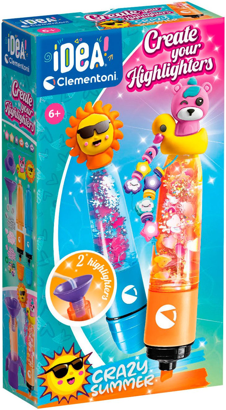 Clementoni® Kreativset Idea, Deine Textmarker-Kreationen - Verrückter Sommer