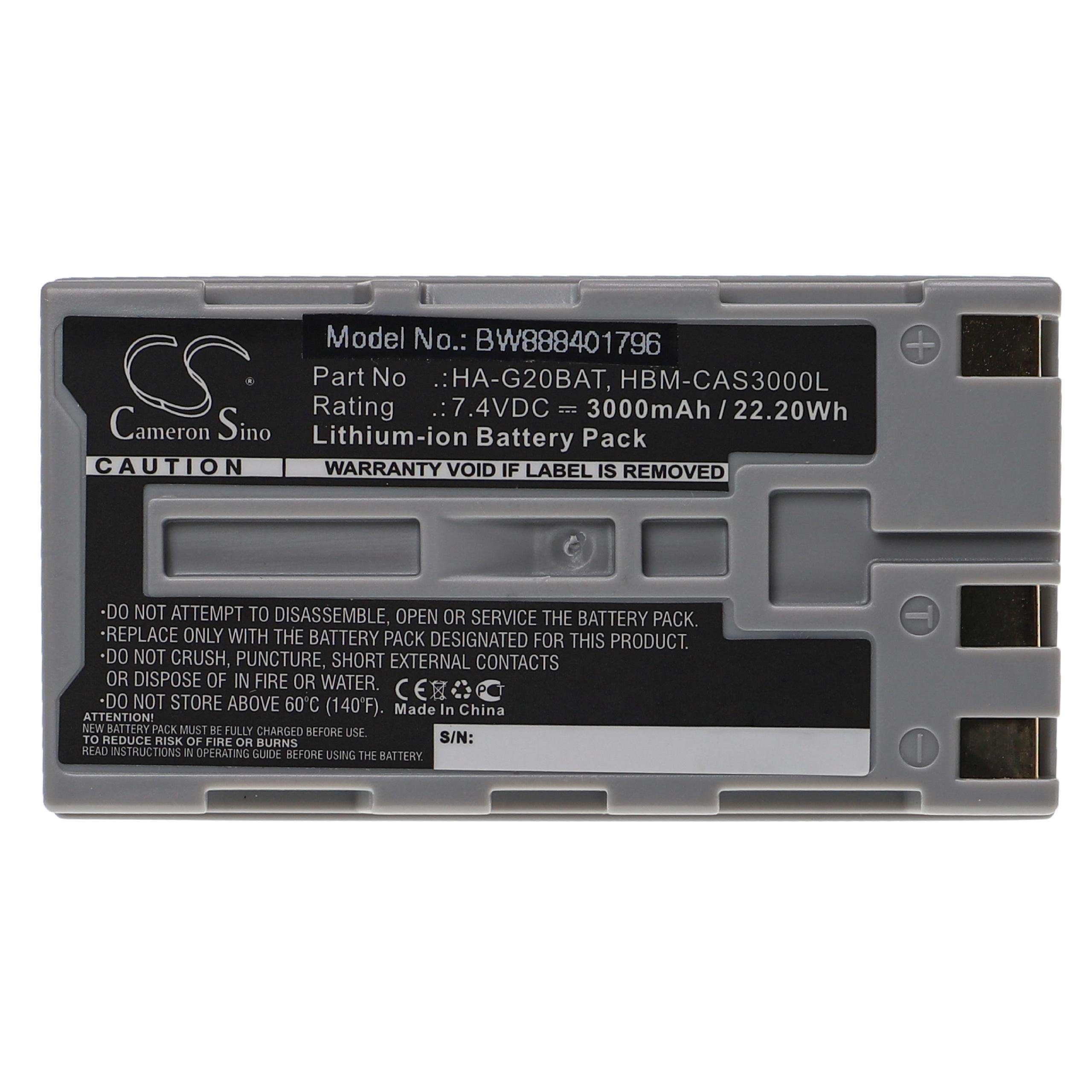 vhbw kompatibel mit Casio DT-X30G, DT-X30, DT-X30GR-30C, IT-9000 Akku Li-Ion 3000 mAh (7,4 V)