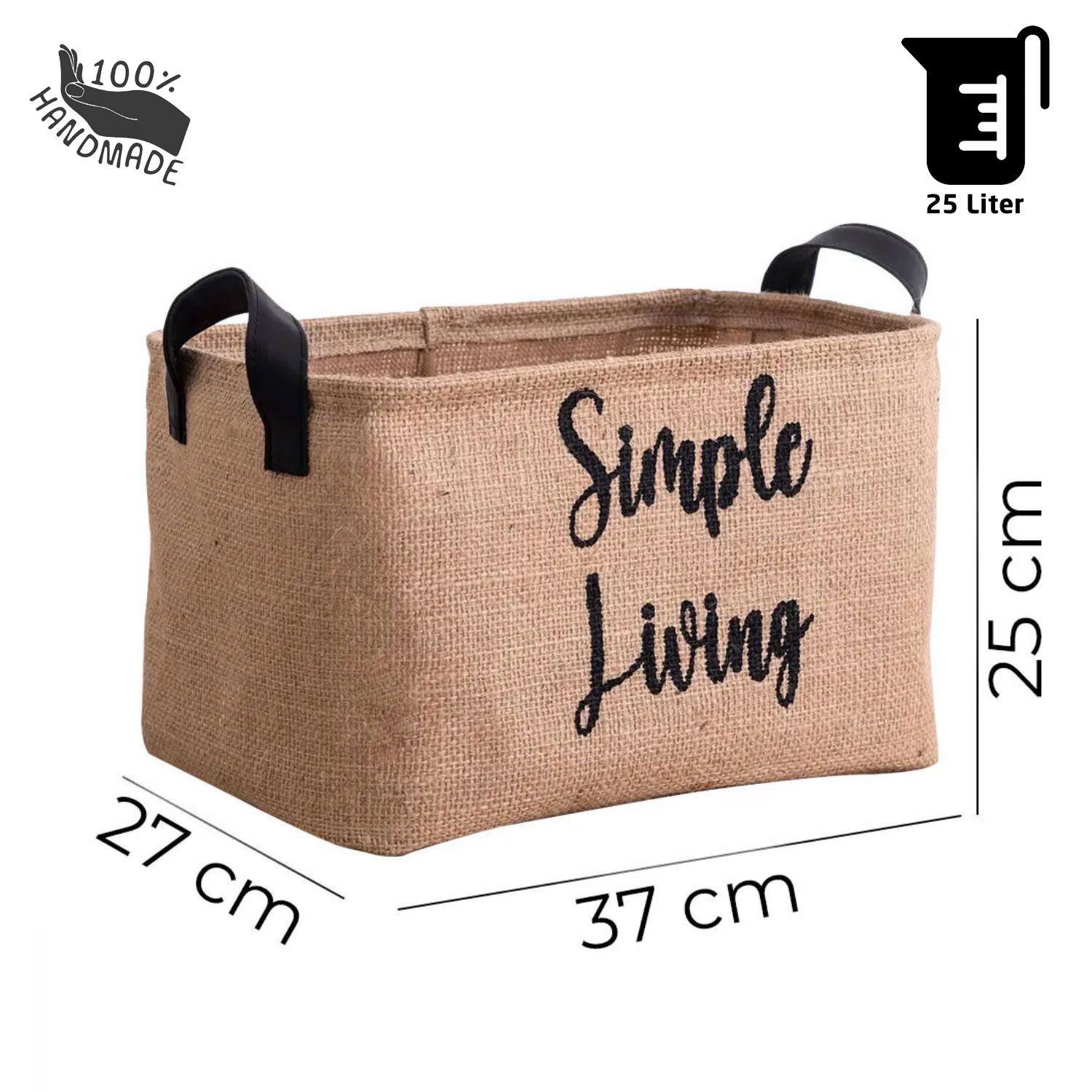 Jungengel Wäschekorb Simple Living Jute 25L günstig online kaufen
