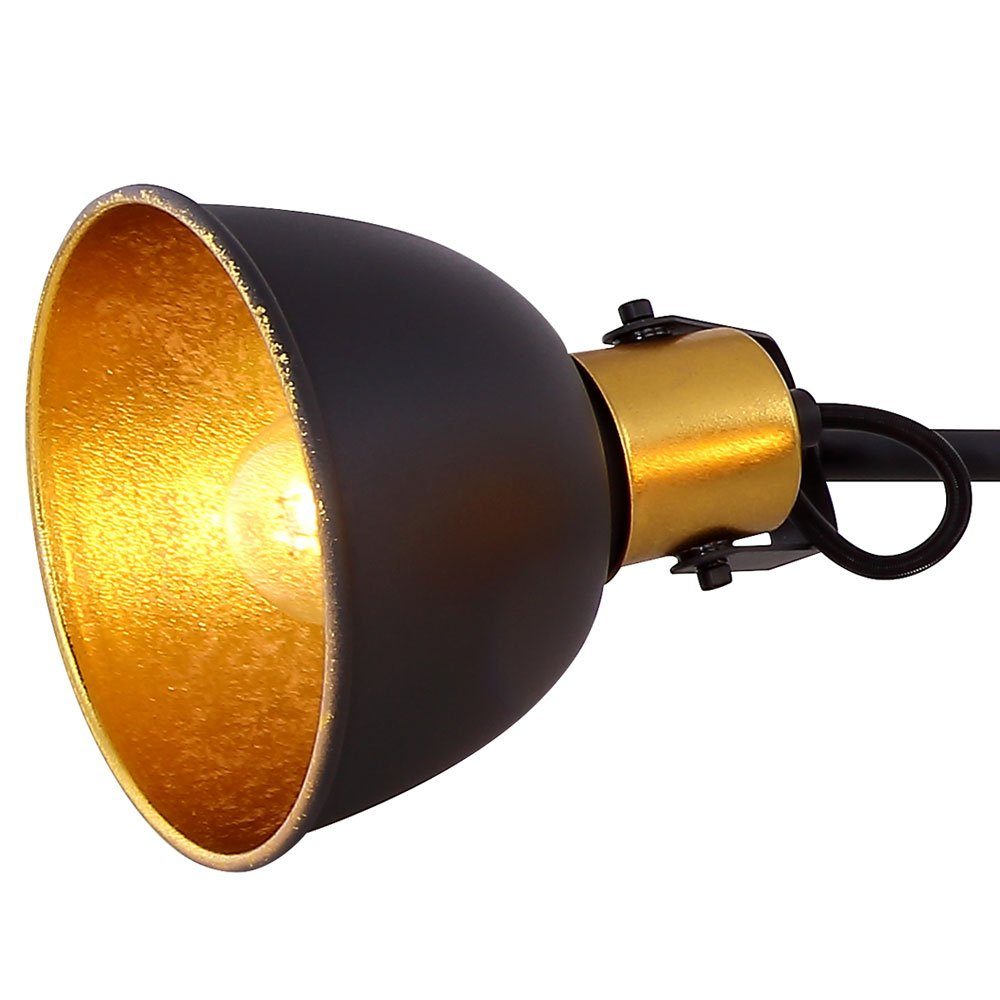 LED gold Leuchtmittel etc-shop verstellbar Strahler Decken schwarz Lampe Spot Warmweiß, Leiste Leuchte im inklusive, Deckenleuchte,