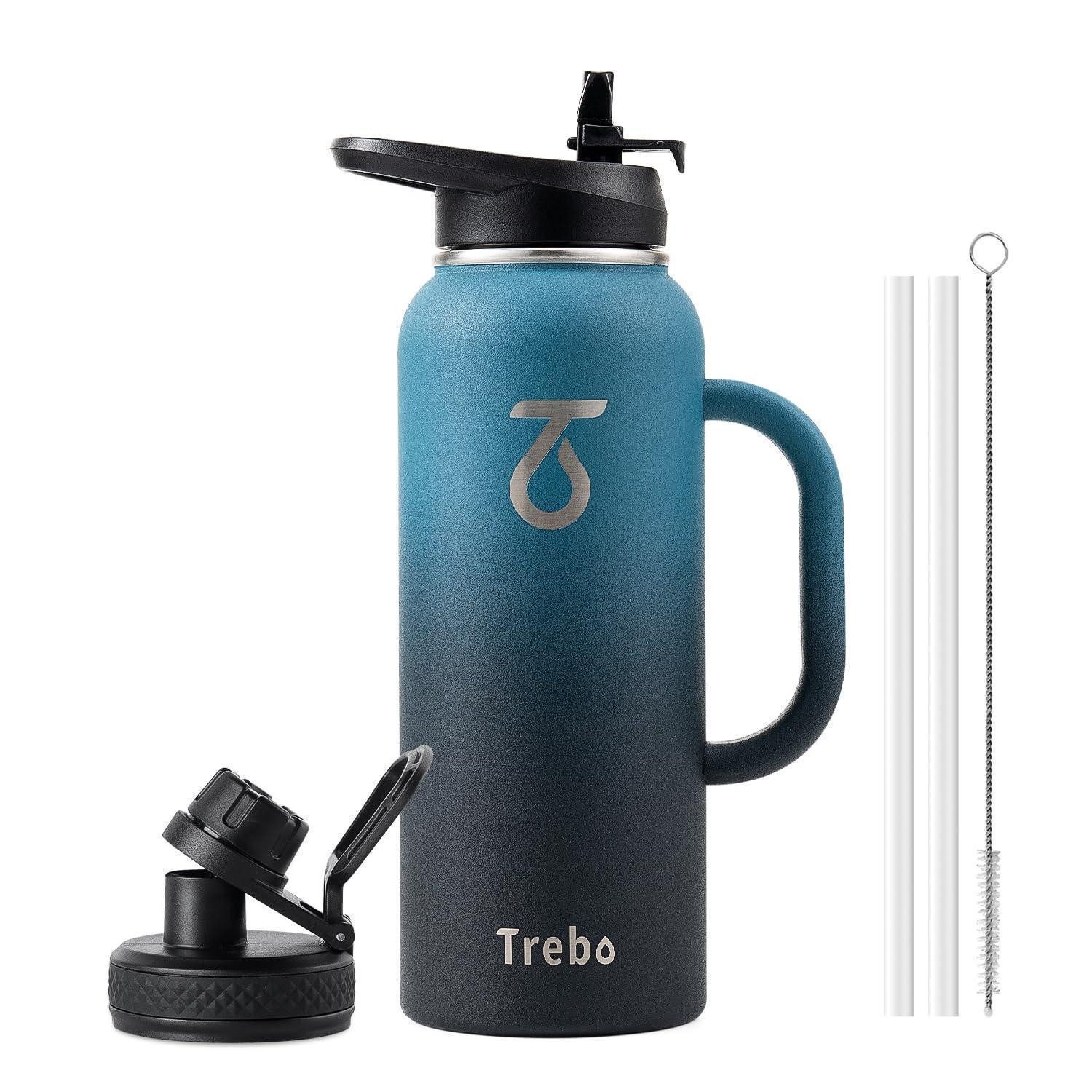 LuxusKollektion Isolierflasche Trinkflasche Edelstahl 1.2L Indigoschwarz