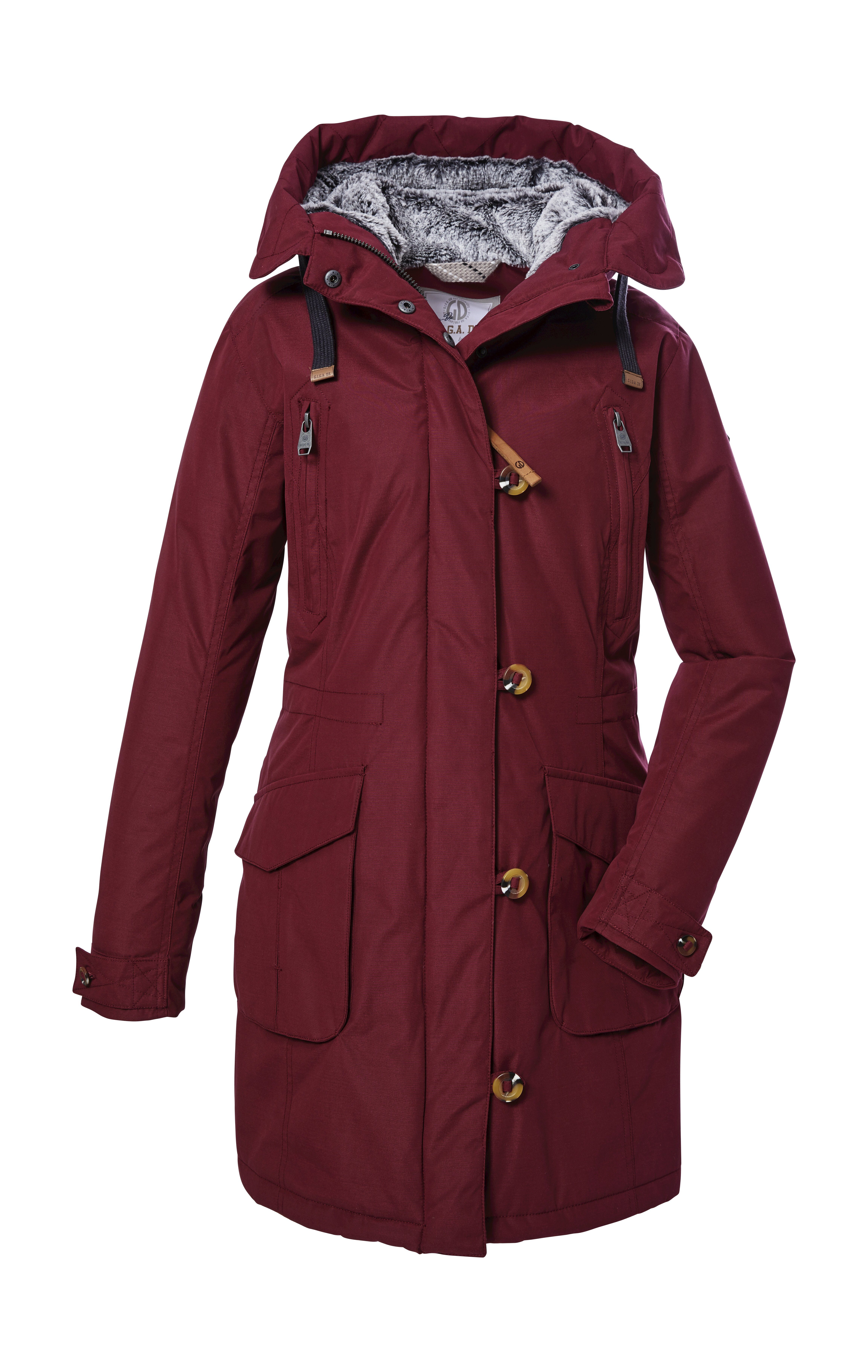 G.I.G.A. DX by killtec Parka GW 44 WMN PRK wasserabweisend, winddicht, verstellbare Kapuze, Fleece-Futter