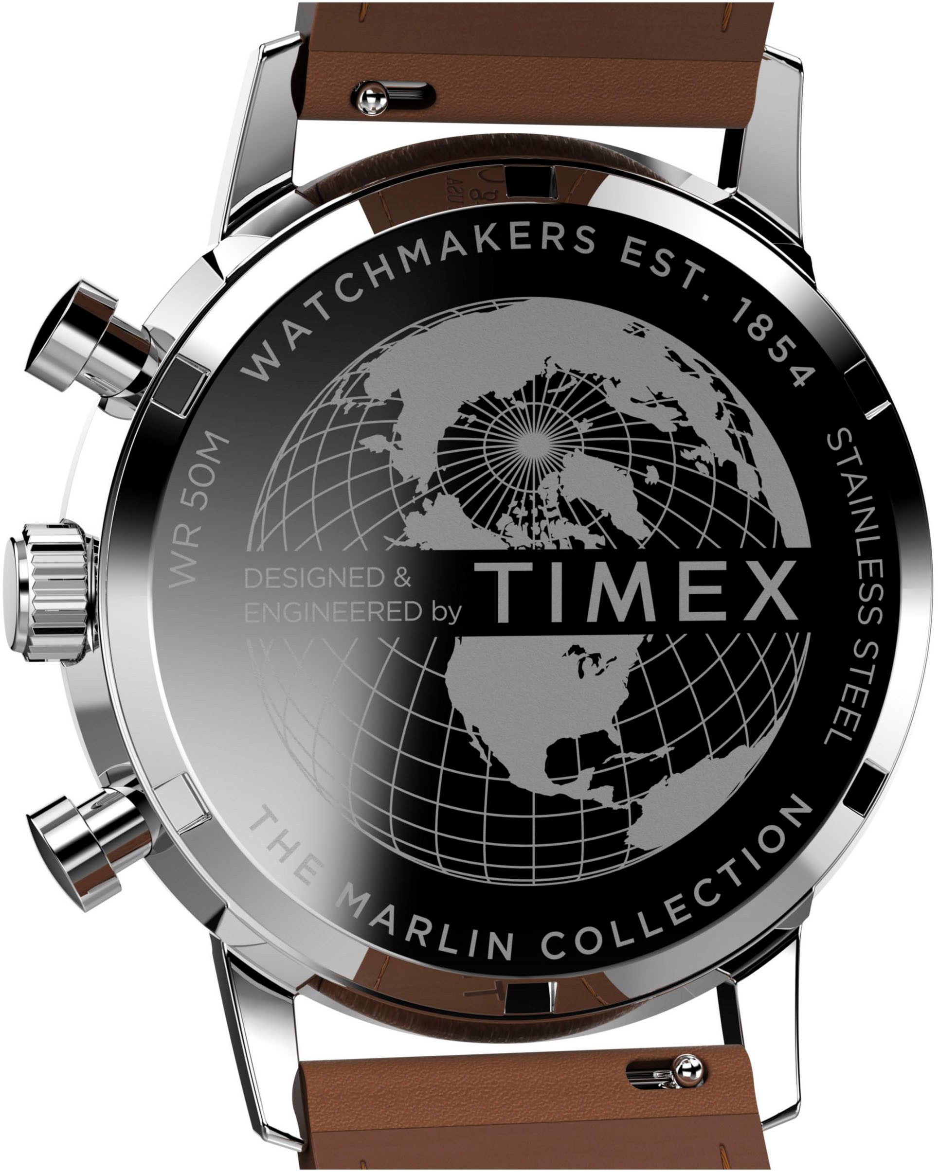 Timex Chronograph MARLIN TW2W10100AJ, Quarzuhr, Armbanduhr, Herren, Datum, Stoppfunktion, 12/24-Std.-Anzeige