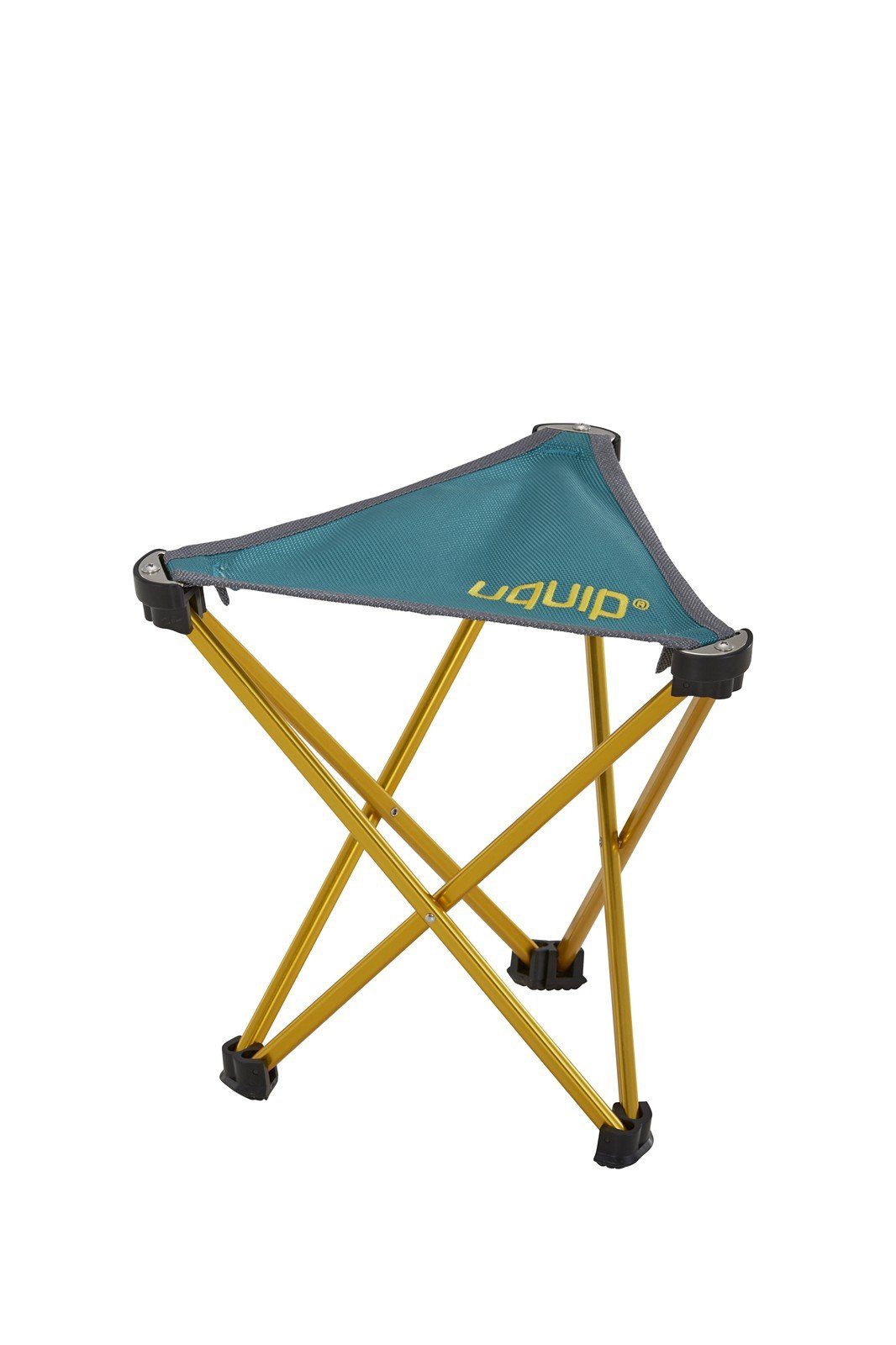UQUIP Campinghocker Leichtgewichtshocker Trinity M - Mini-Falthocker, 27  cm, 275 g, Traglast bis 150 kg, Rip-Stop Polyester, Aluminiumgestänge