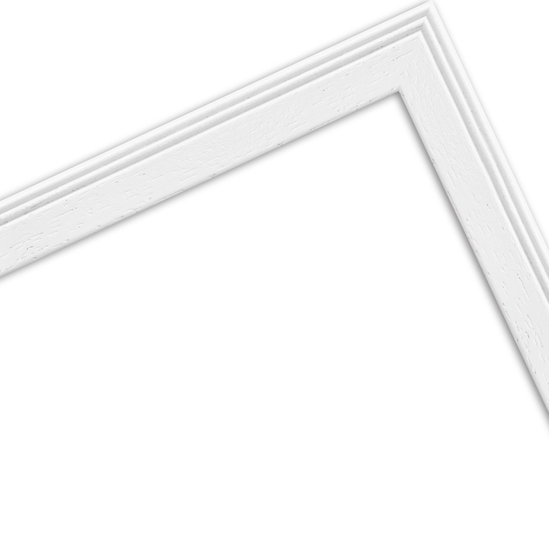 Klassisch im Weiß, Bilderrahmen aus WANDStyle Stil Massivholz H320,
