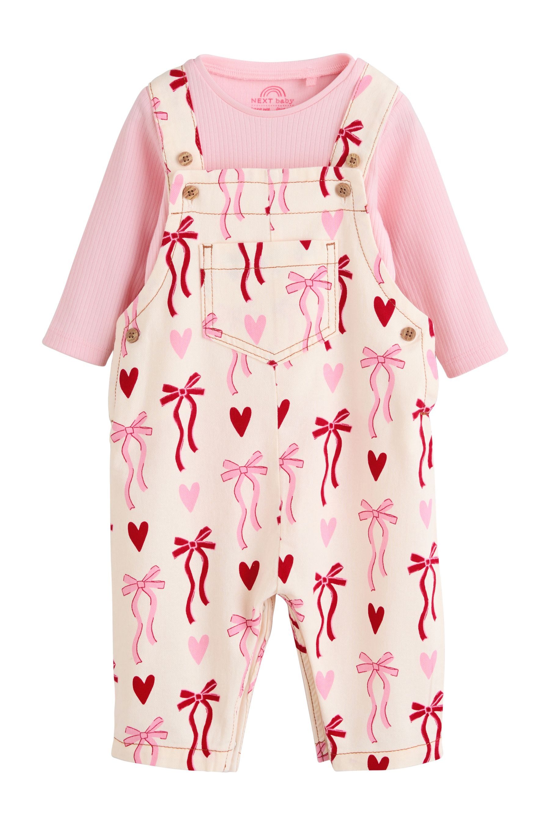 Next Latzhose Baby-Latzhose und Bodysuit im 2-teiligen Set (2-tlg)