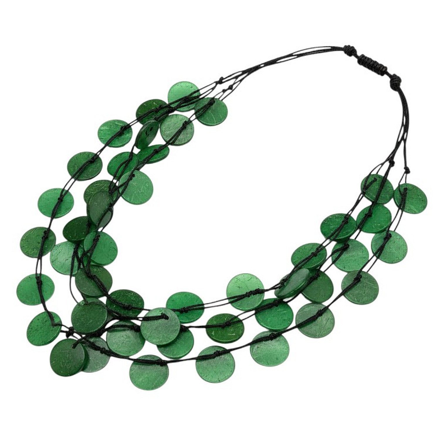 KARMA Statementkette Holz Halskette Damen vers. Farben auffällige Kette (modern Holzkette, 1-tlg., Statement Halskette), Schmuck für Frauen Damenhalskette