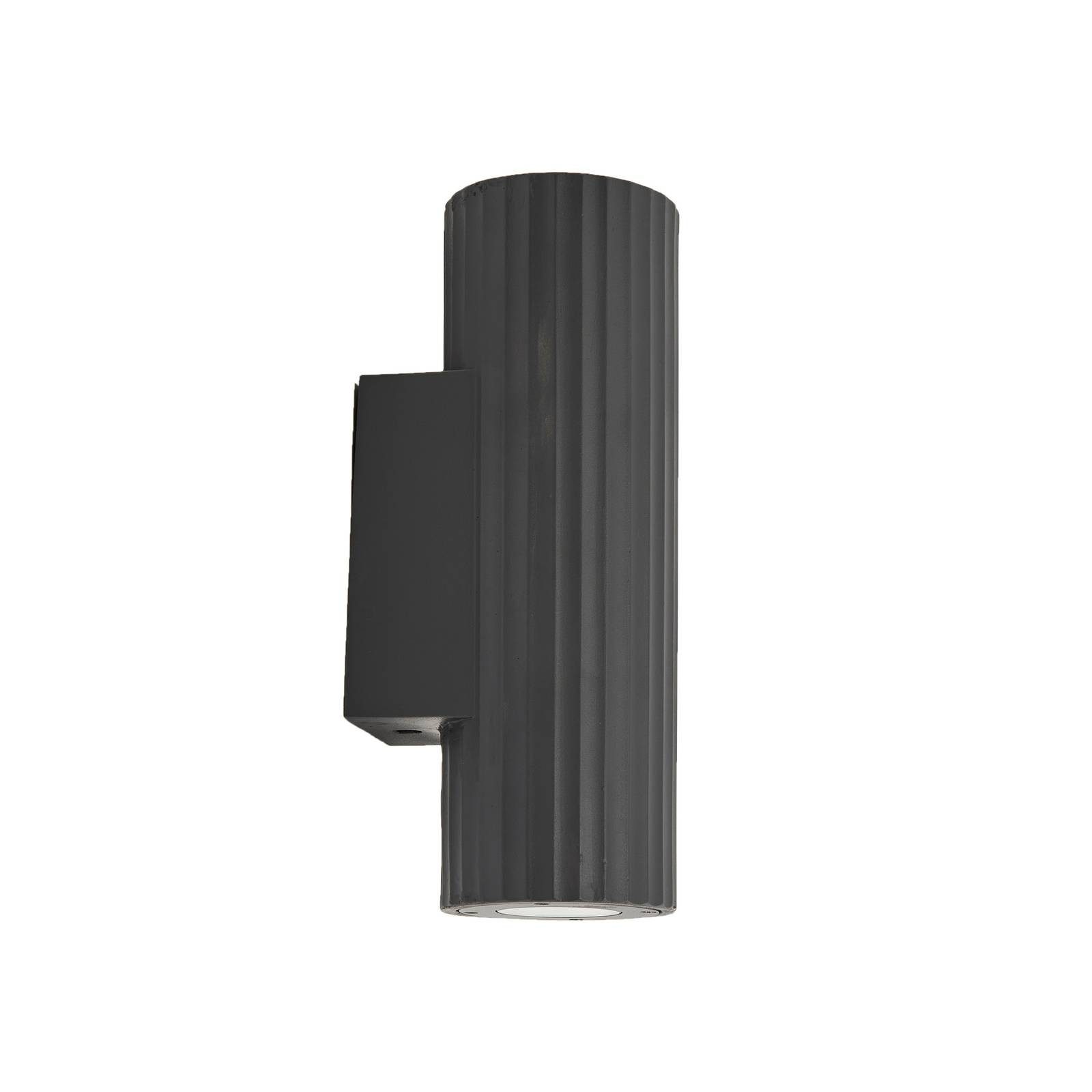 Lindby Außen-Wandleuchte Christa, Schwarz IP54, 2 x 10 W LED