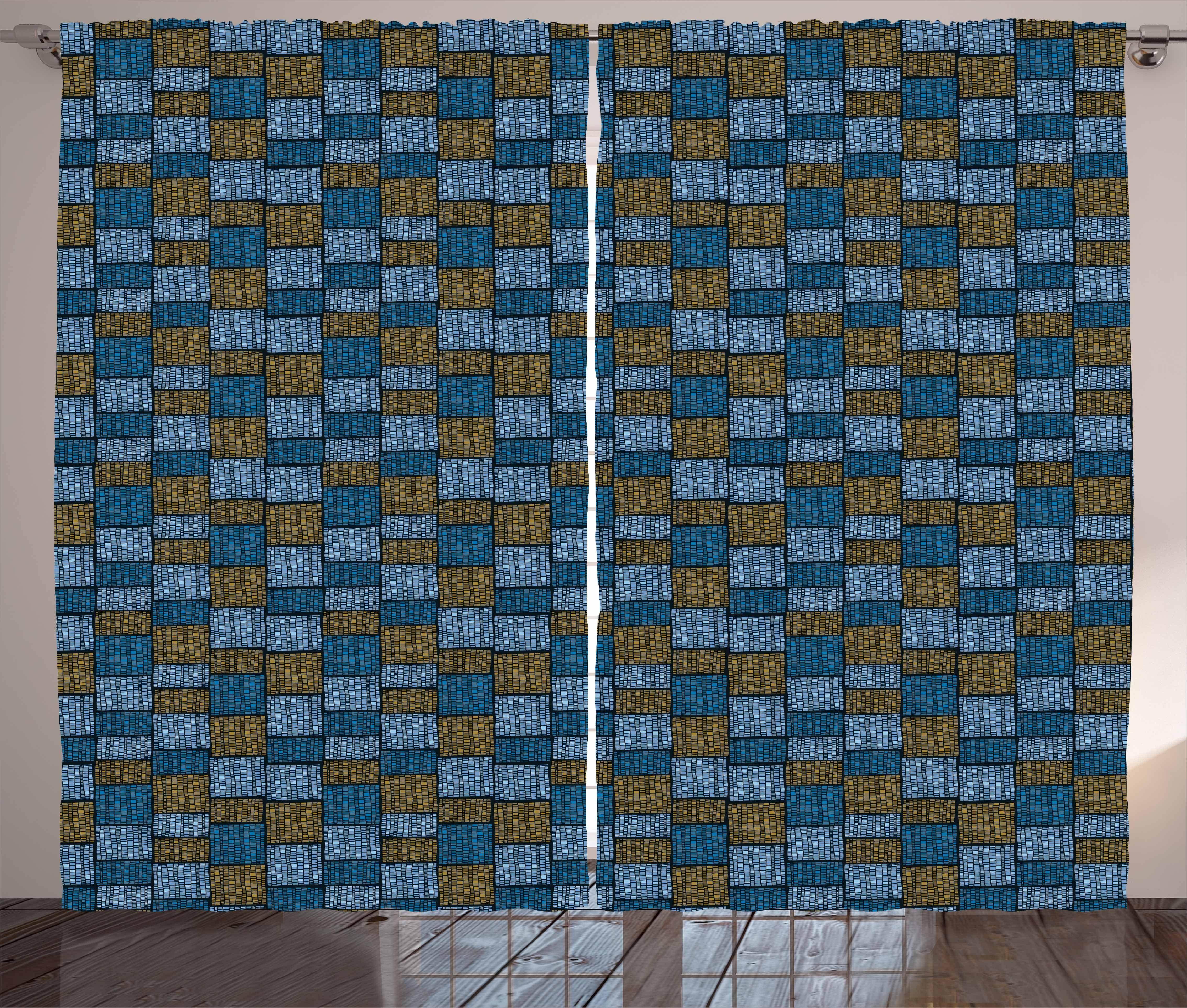 Gardine Schlafzimmer Kräuselband Vorhang mit Schlaufen und Haken, Abakuhaus, Jahrgang Abstrakt Oriental Motif