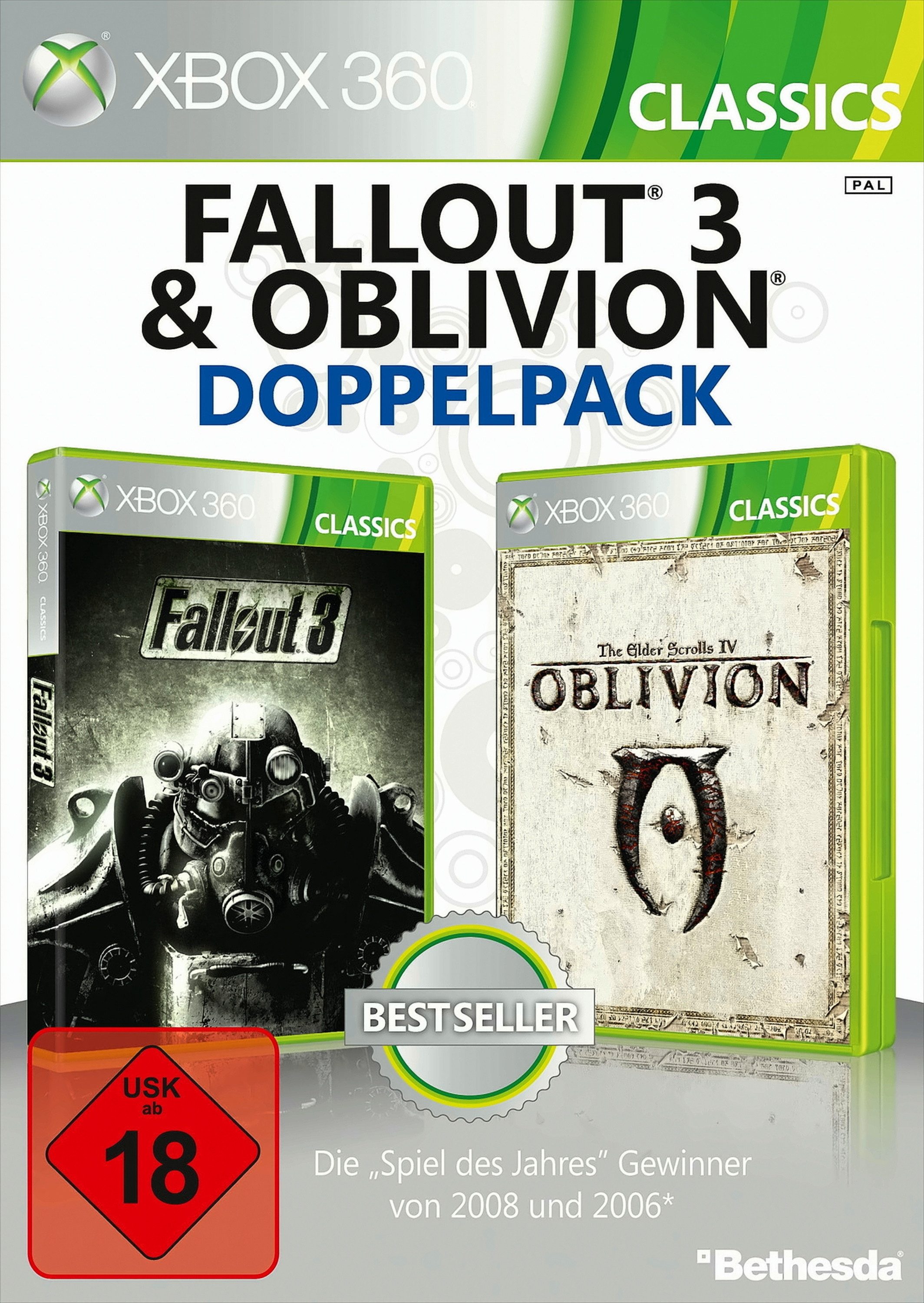 Fallout 3 & The Elder Scrolls IV: Oblivion - Doppelpack Xbox 360