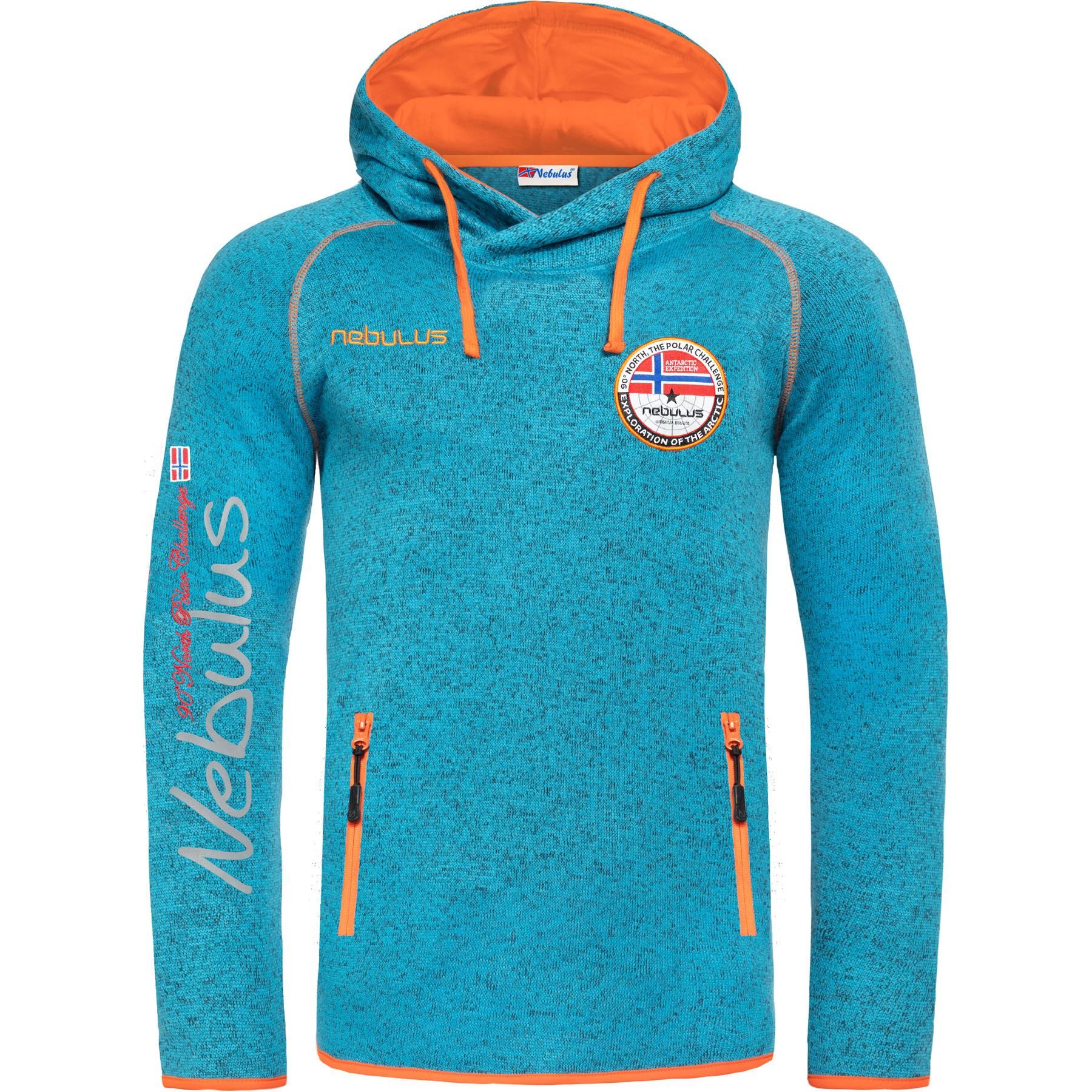 Nebulus Hoodie MILL, P5127 - Herren, türkis, XXL