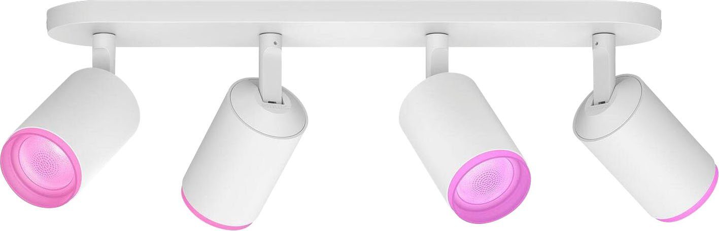 Philips Hue Leuchtmittel LED wechselbar, Dimmfunktion, Flutlichtstrahler Farbwechsler Fugato