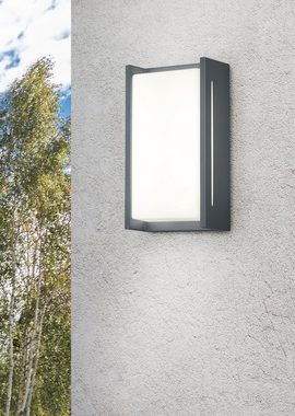 TRIO Leuchten LED Außen-Wandleuchte INDUS, LED fest integriert, Warmweiß, Wandleuchte Hauswand IP54 Fassadenbeleuchtung warmweiß 3000K, 23x12 cm