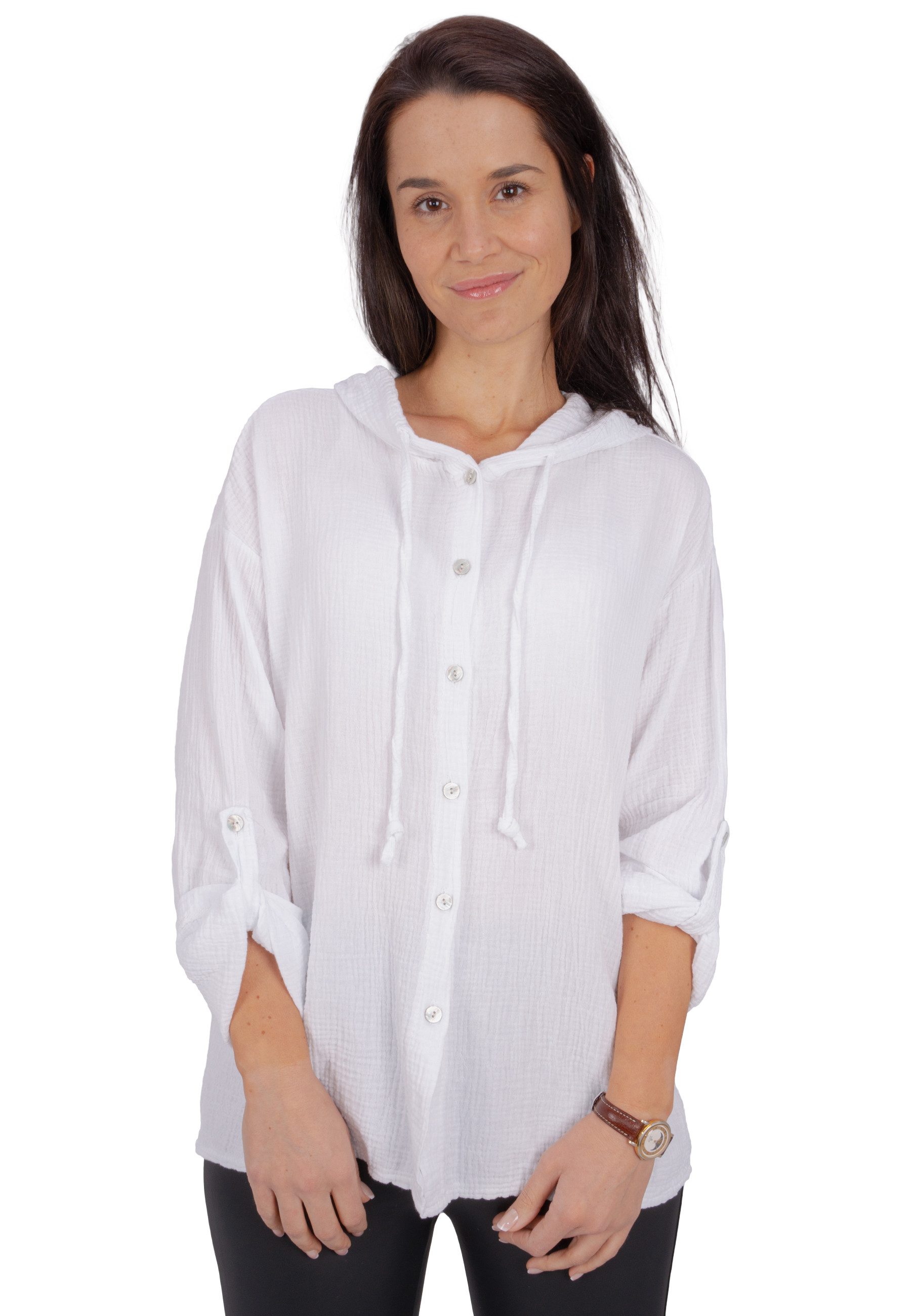 Seasons of April Hemdbluse Musselin Camila Oversized 100% Baumwolle Musseli günstig online kaufen