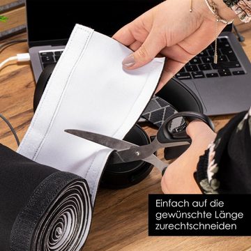 OfficeTree Kabelführung Kabelschlauch, Kabelkanal für TV PC und Schreibtisch
