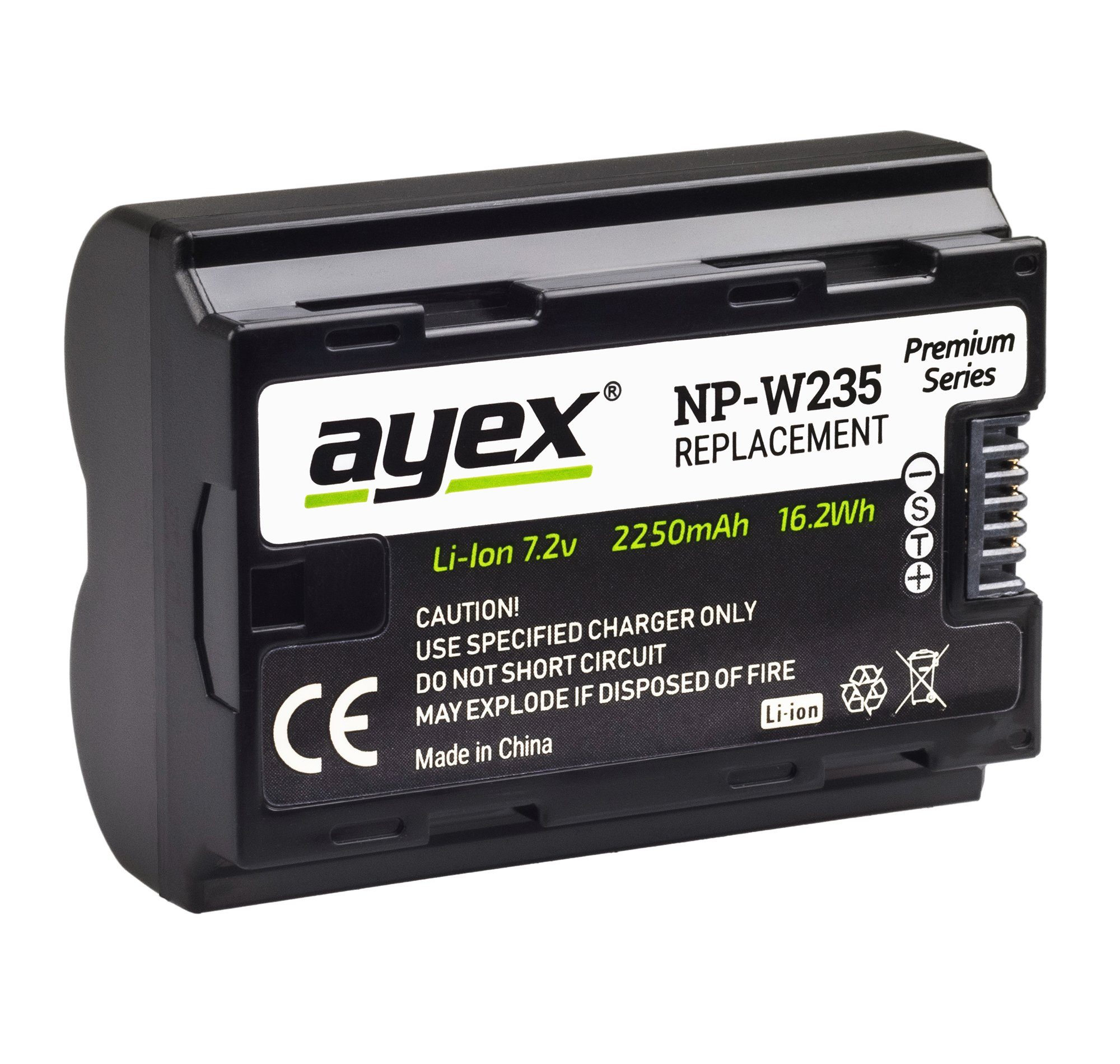 ayex NP-W235 Akku zB Fujifilm XT-5, XT-4 2250mAh Kamera-Akku