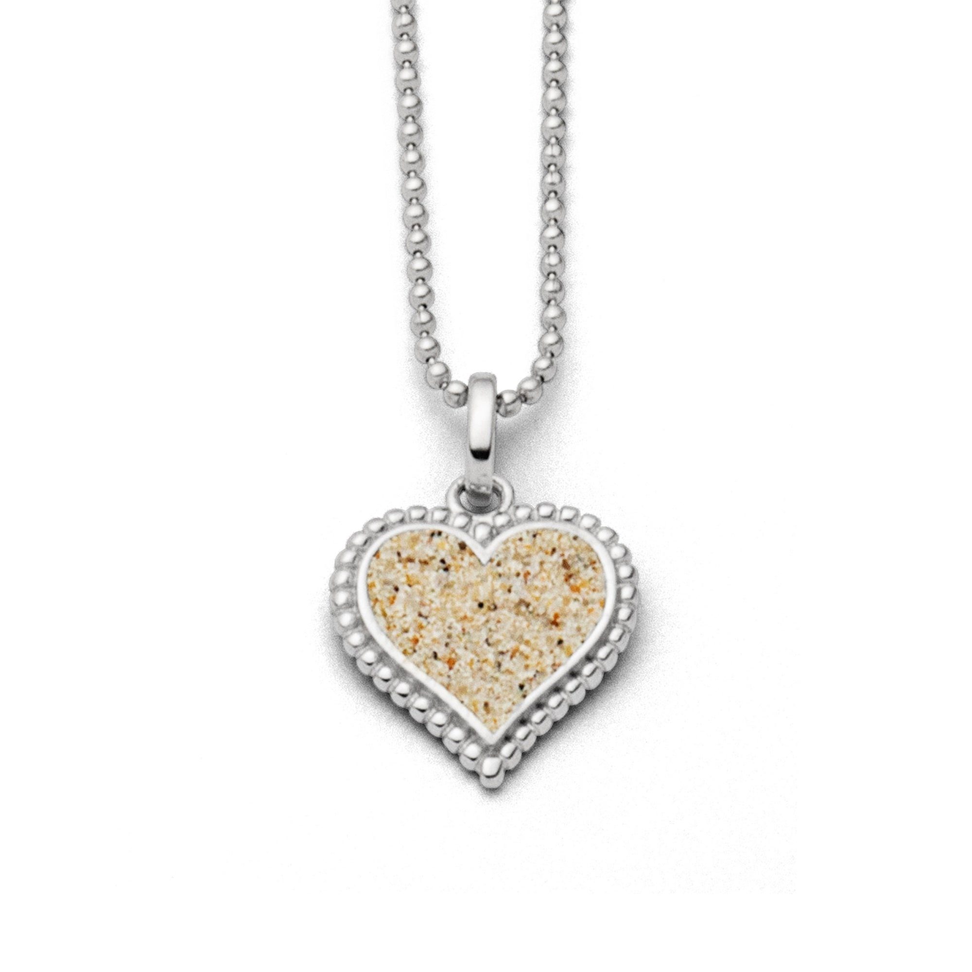 DUR Kette mit Anhänger DUR Schmuck: Kette "Herz" mit Strandsand K2465