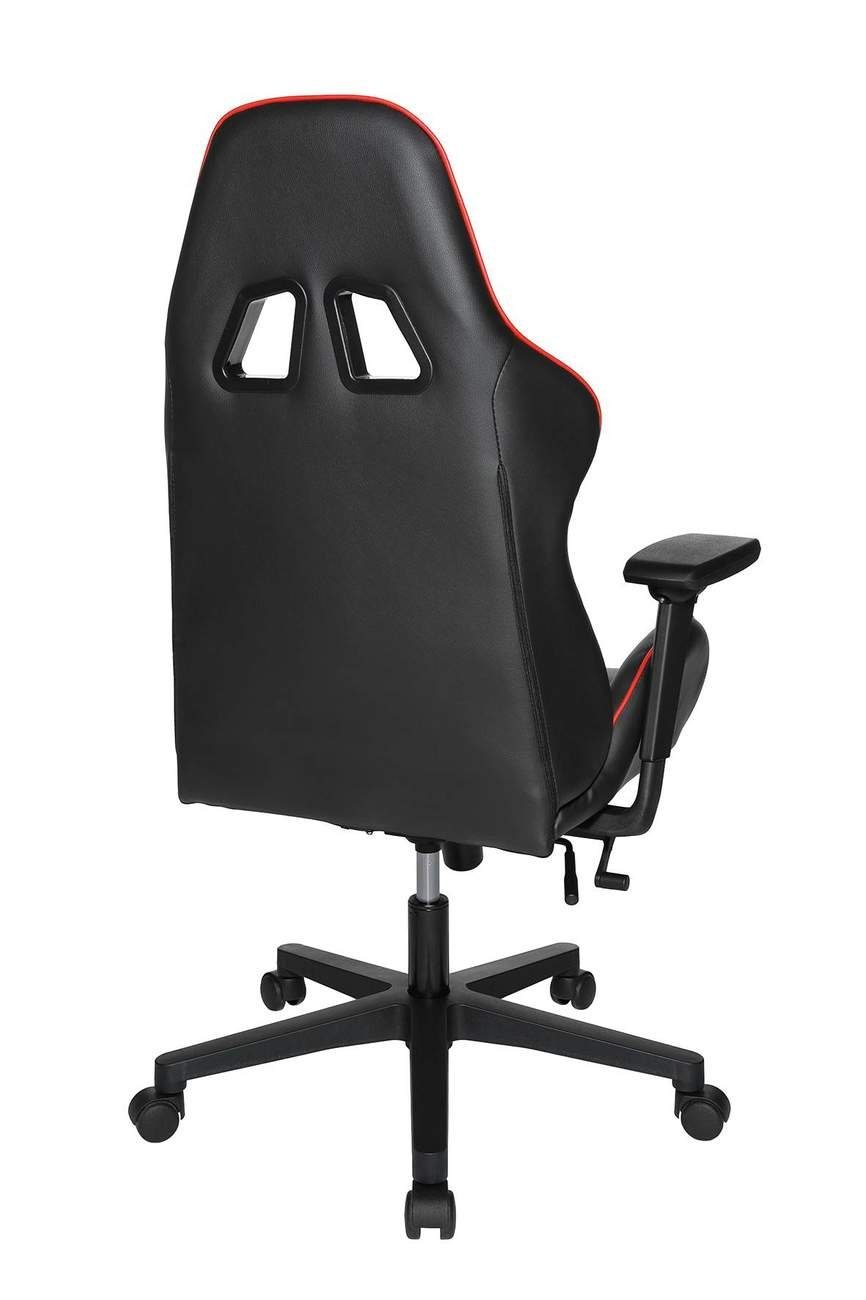 TOPSTAR Kunstleder Star SPEED Schwarz Top CHAIR Bürostuhl Chair Gaming-Stuhl Gaming 2, Rot,