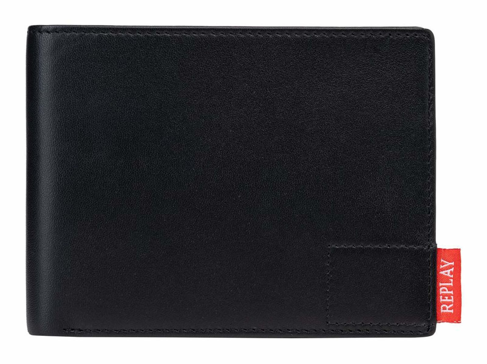 Replay Geldbörse Wallet, aus echtem Schafsleder mit RFID-Blocker Schutz