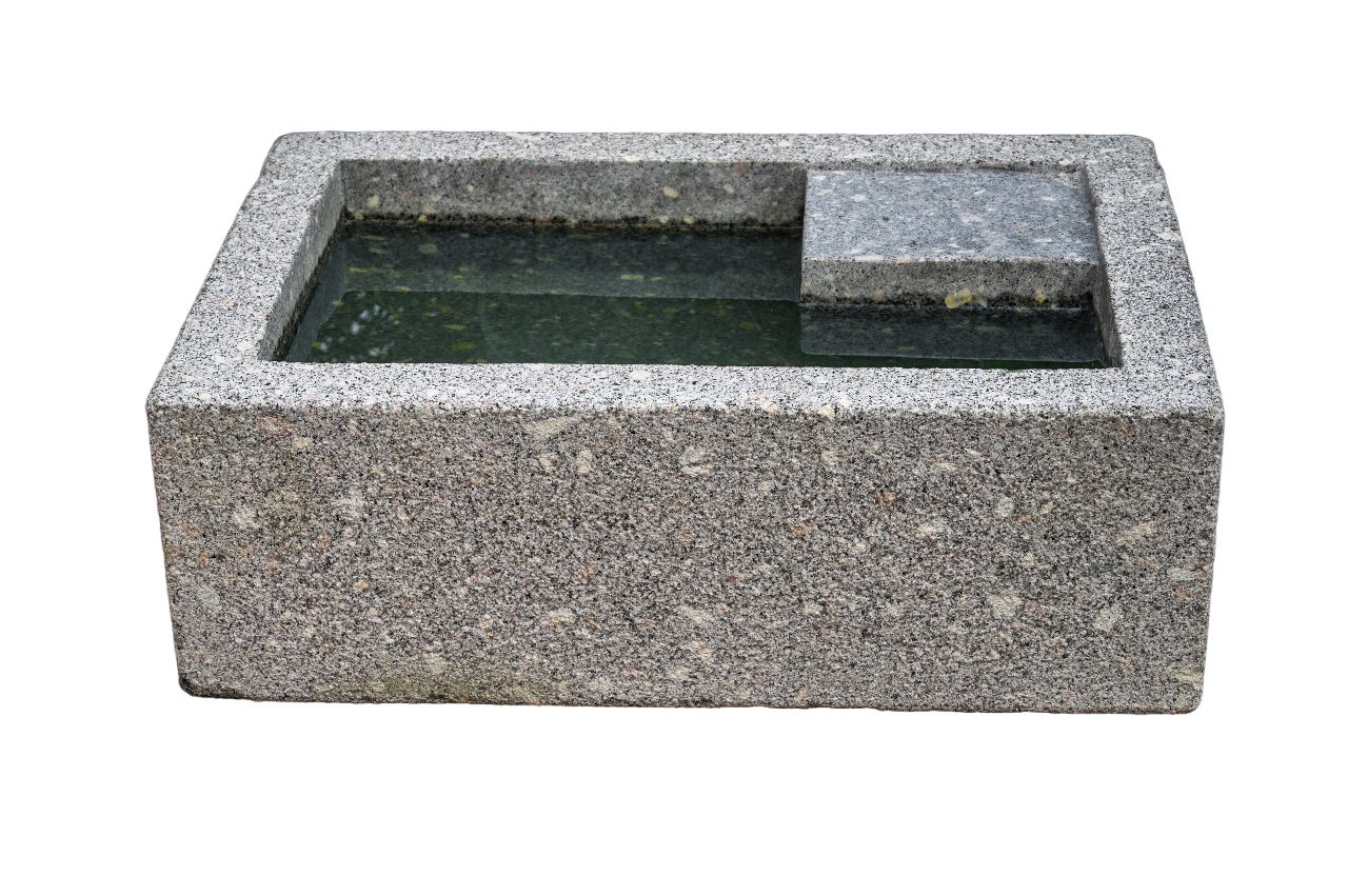 IDYL Gartenbrunnen Granit Vogeltränke, Granit ein günstig online kaufen