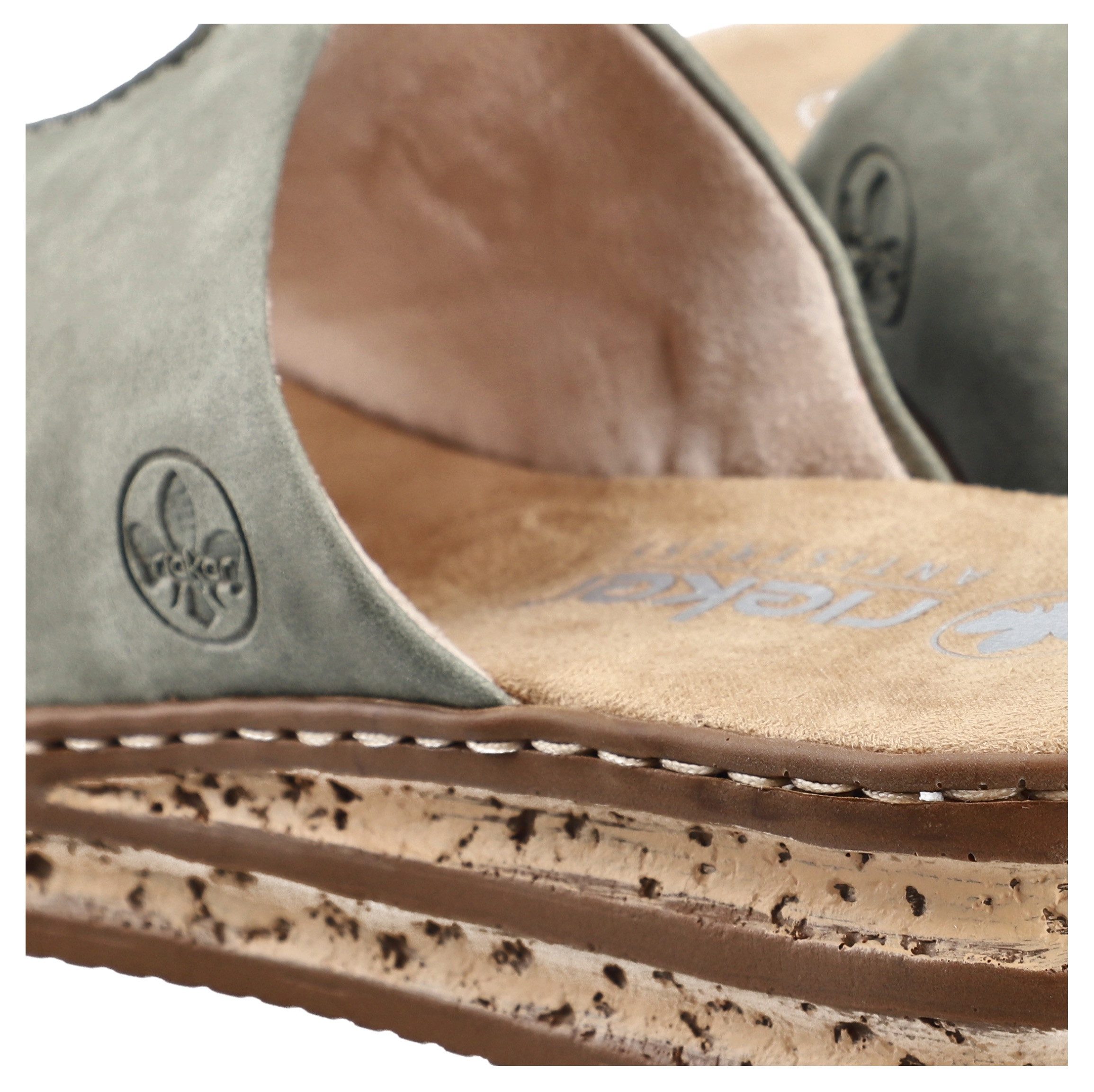 Rieker Pantolette Keilabsatz, Sommerschuh, modische Keilsohle