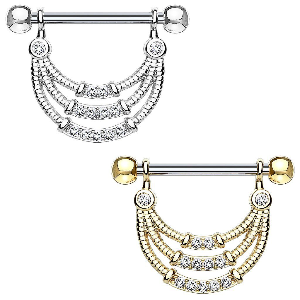 Taffstyle Intimpiercing Intim Piercing Brustwarzenpiercing Kristall, günstig online kaufen