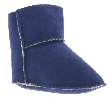 lamino lamino Winter-Boots wärmende Lammfell-Boots für Kinder Winter-Schuhe Blau Stiefel