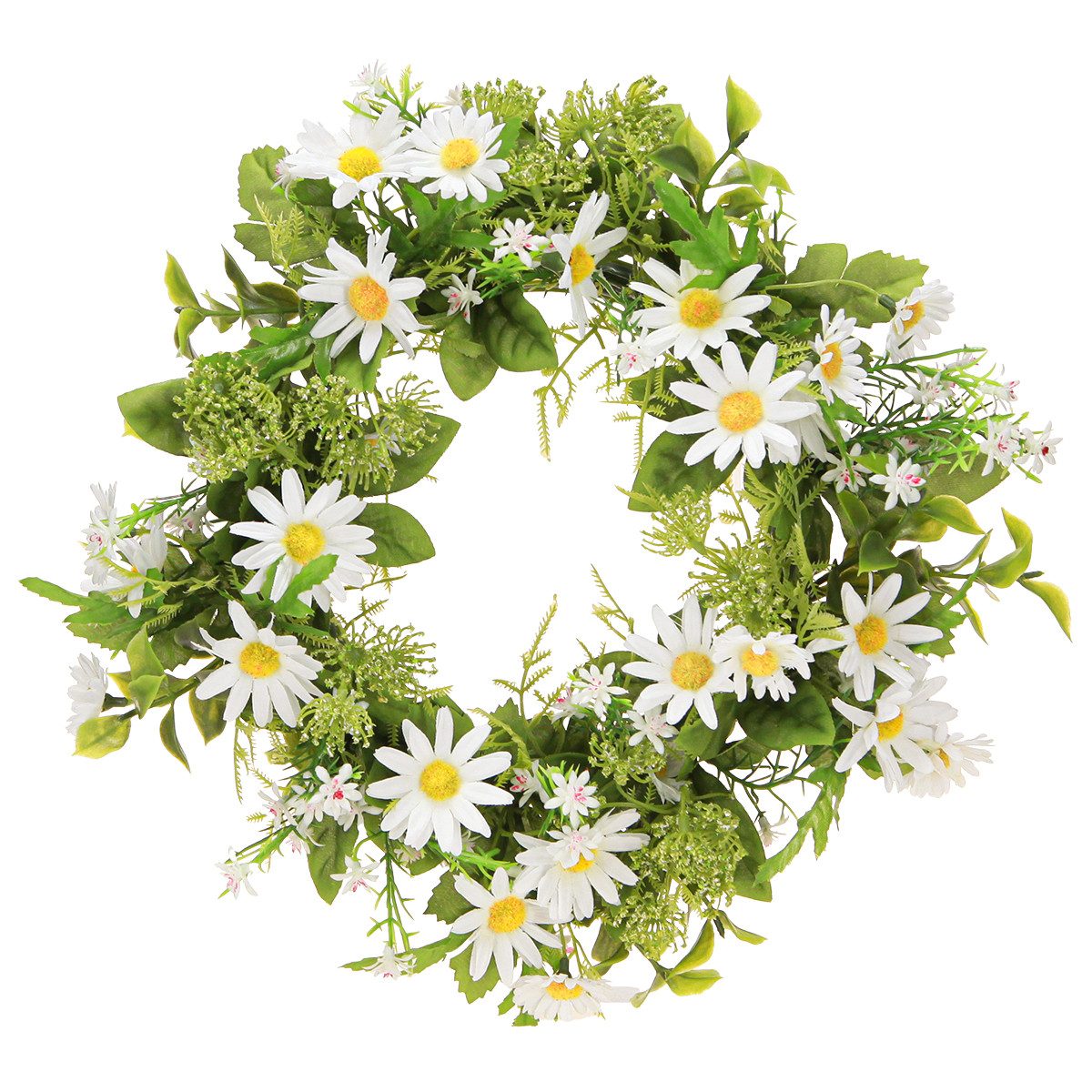 Viana Dekokranz Gänseblümchen Kranz Weiß Grün günstig online kaufen
