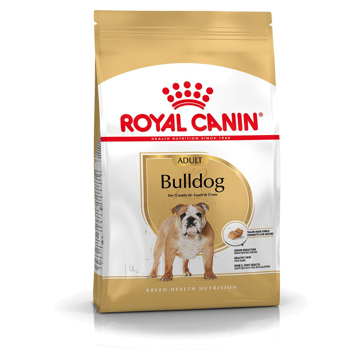 Royal Canin Breed Bulldog Adult 12 kg, Trockenfutter für: Hund