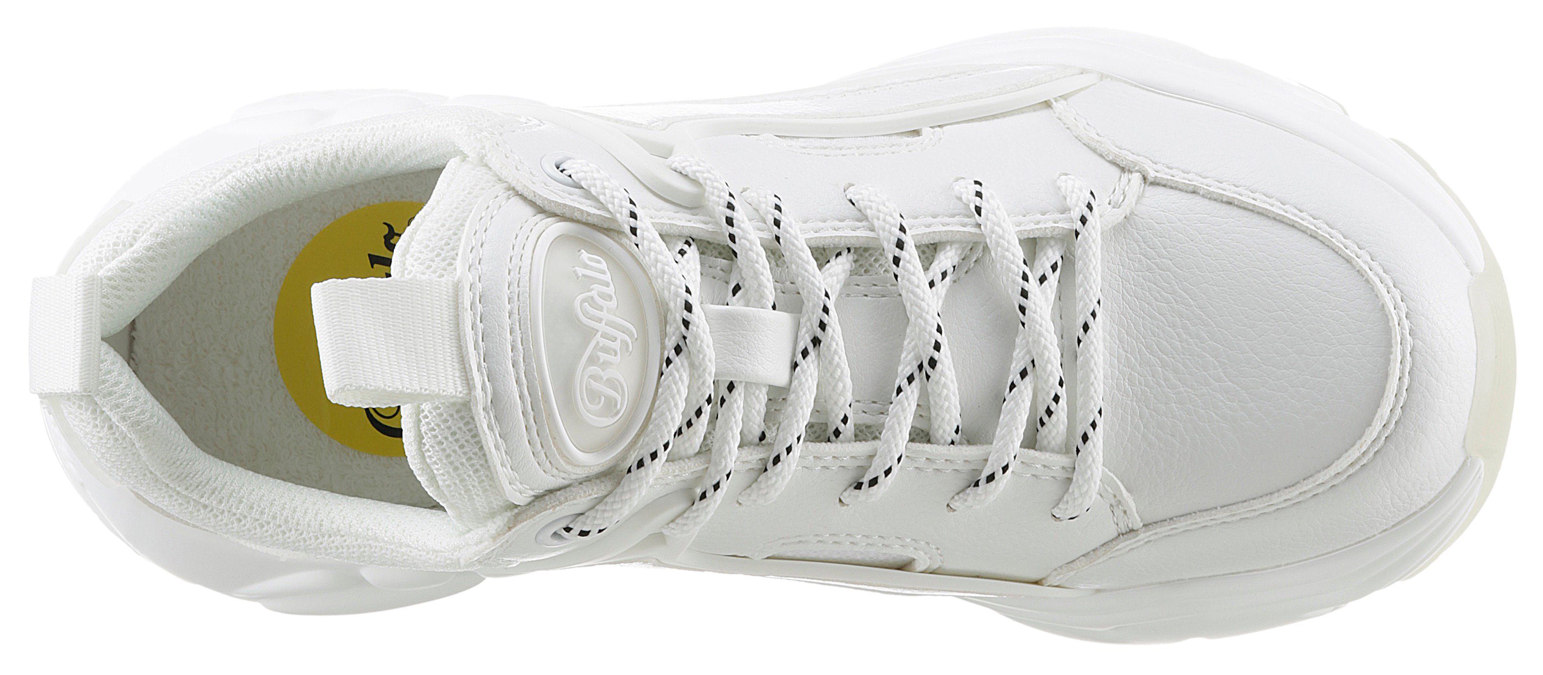 Buffalo BINARY Sneaker in monochromer Optik, Freizeitschuh, Halbschuh, Schnürschuh