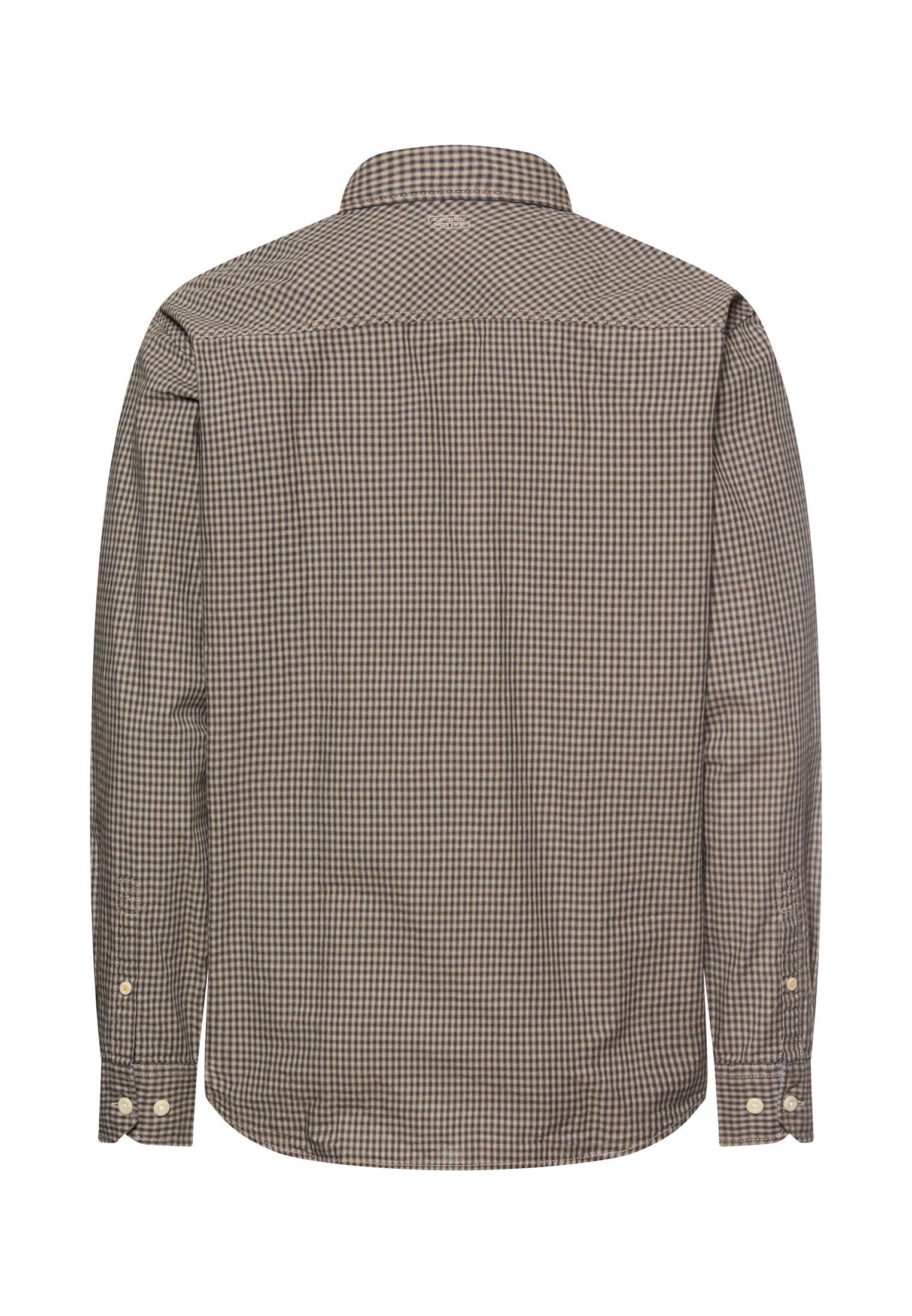 camel active Langarmhemd kariert, mit Button-Down-Kragen günstig online kaufen