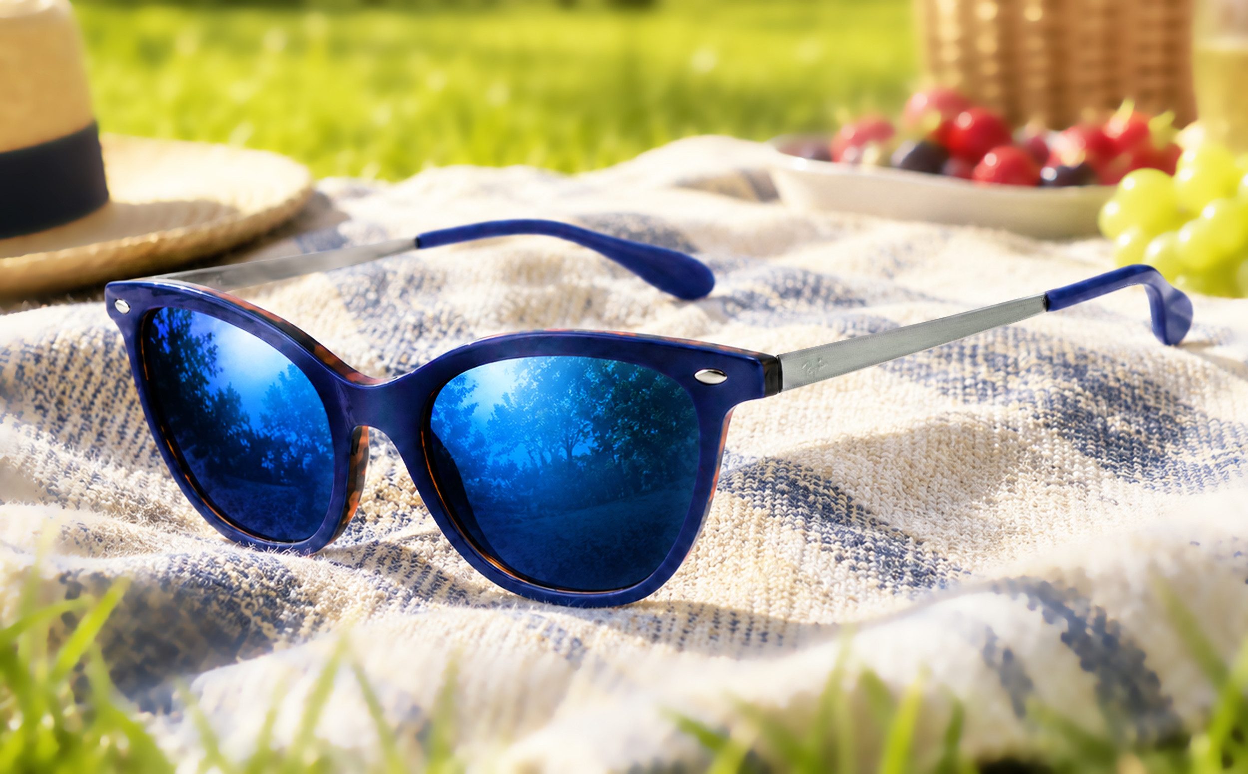 Ray-Ban Brille RB5360-blau verspiegelt