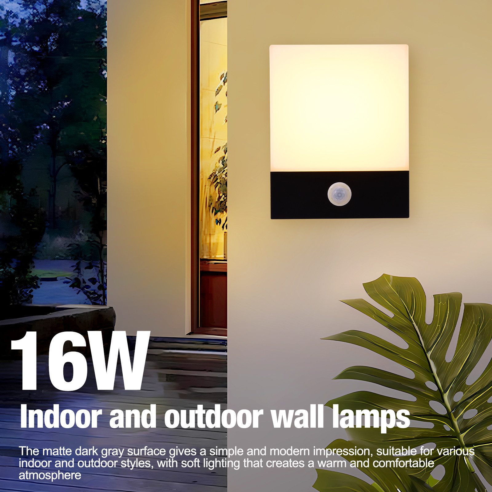 BlingBin Wandleuchte 16W Wandlampe LED Außenwandleuchte günstig online kaufen