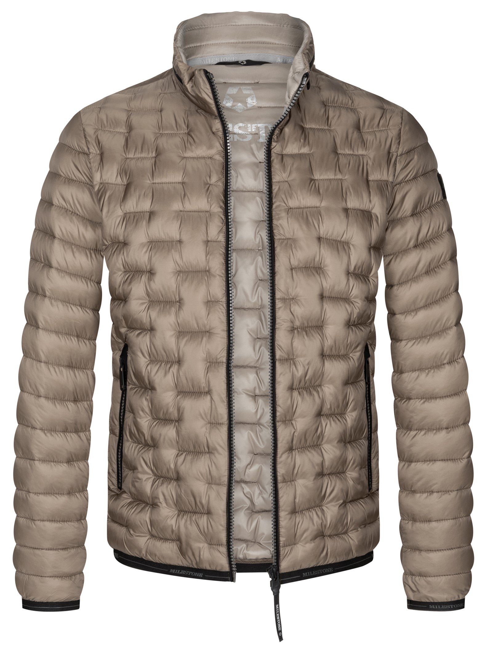 Milestone Steppjacke MS-Salvador leichte Herren Übergangsjacke taupe