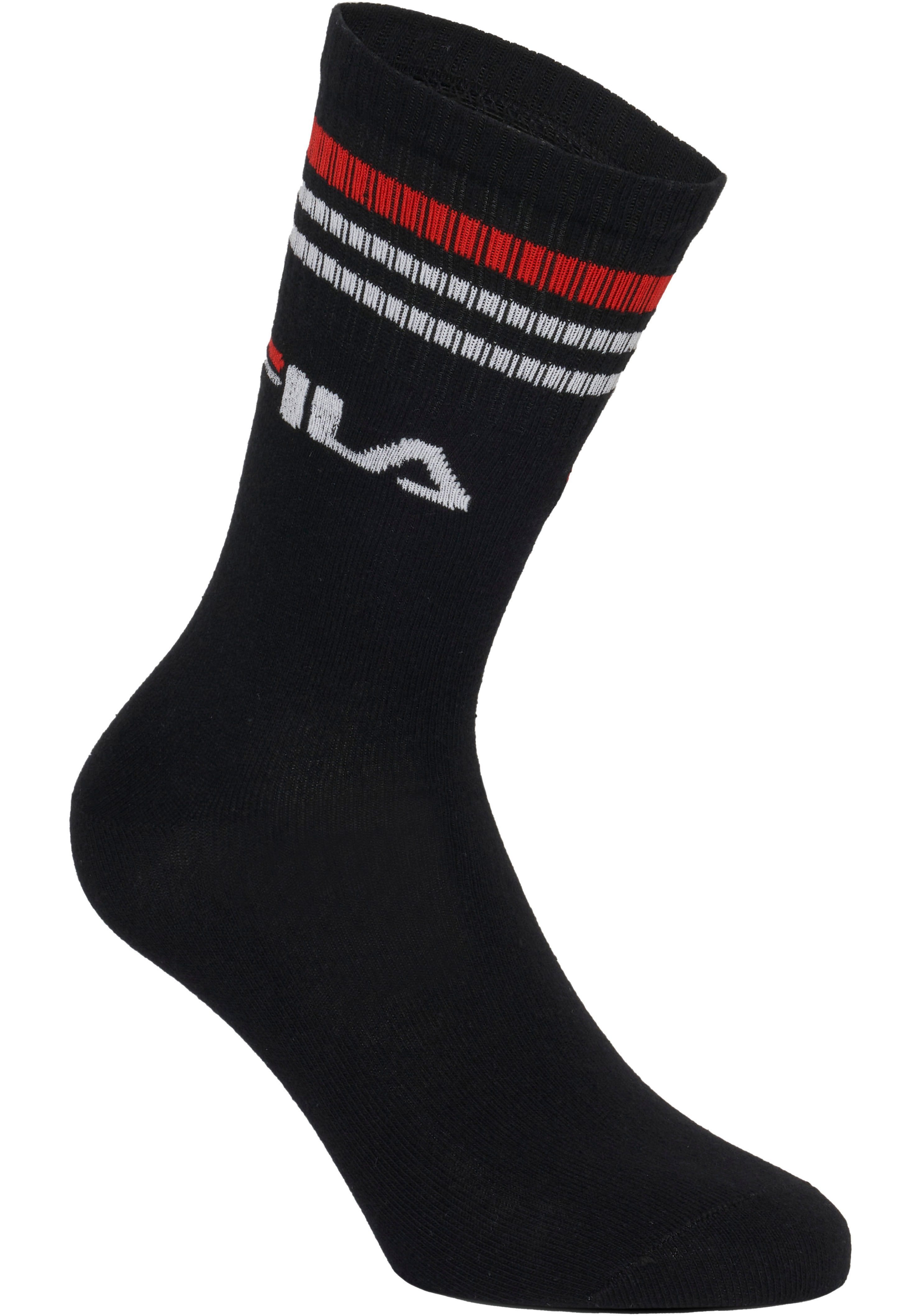 Fila Socken UNISEX LIFESTYLE PLAIN SOCKS (6-Paar) mit Logo-Schriftzug – Bild 3 von 5