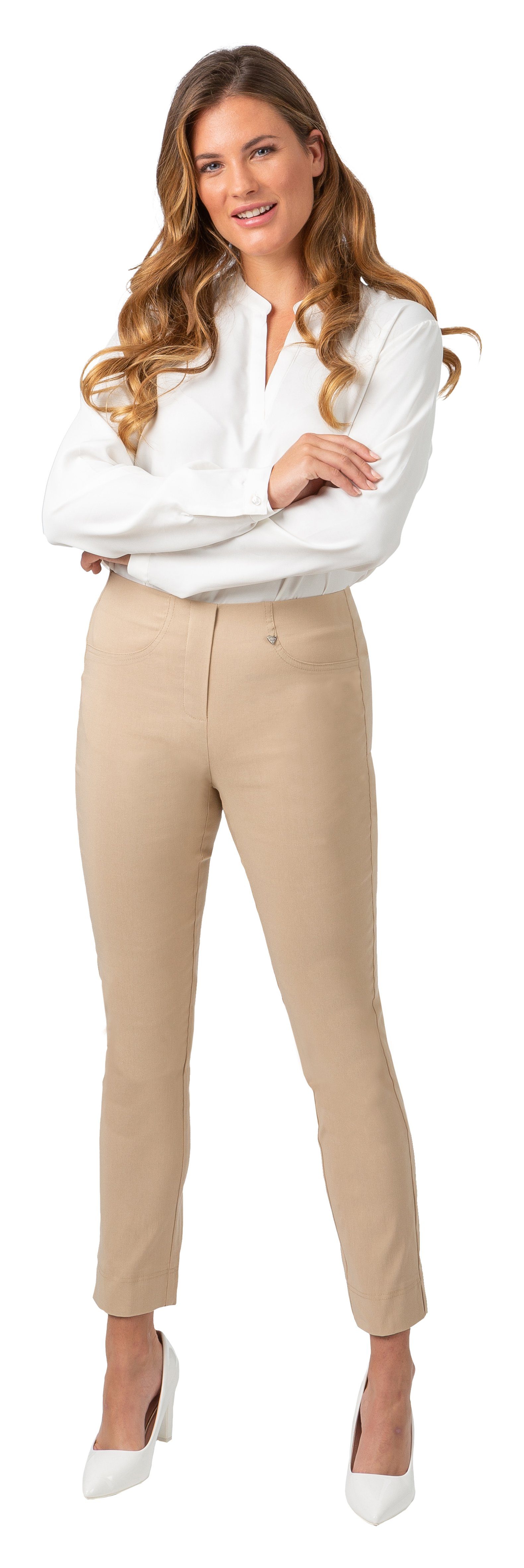 Gio Milano Stretch-Hose Gio-Sarah-6201-2010 Stretch Hose mit schmalem Bein ohne Verschluss