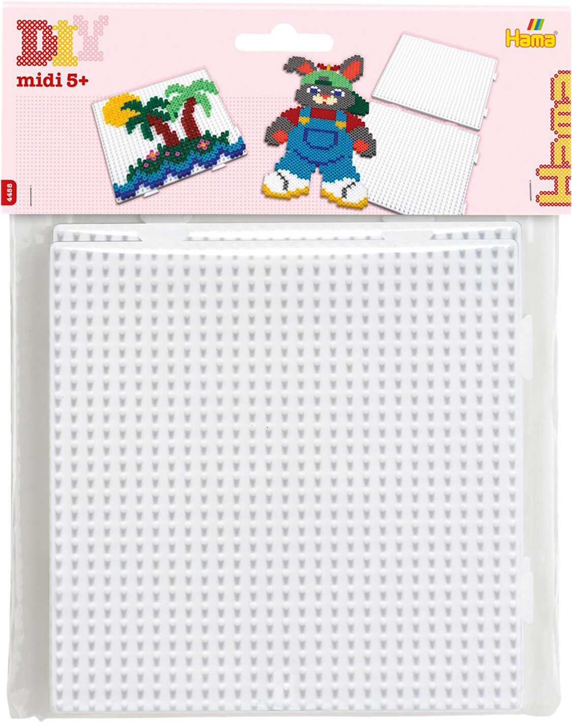Hama Perlen Bastelperlen Stiftplatten Quadrate, 2 Stück