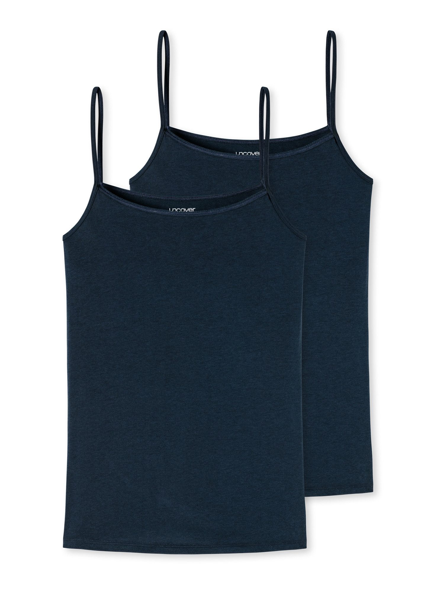 uncover by SCHIESSER Spaghettitop 2-Pack 'Einfarbig & Soft' (2-tlg)
