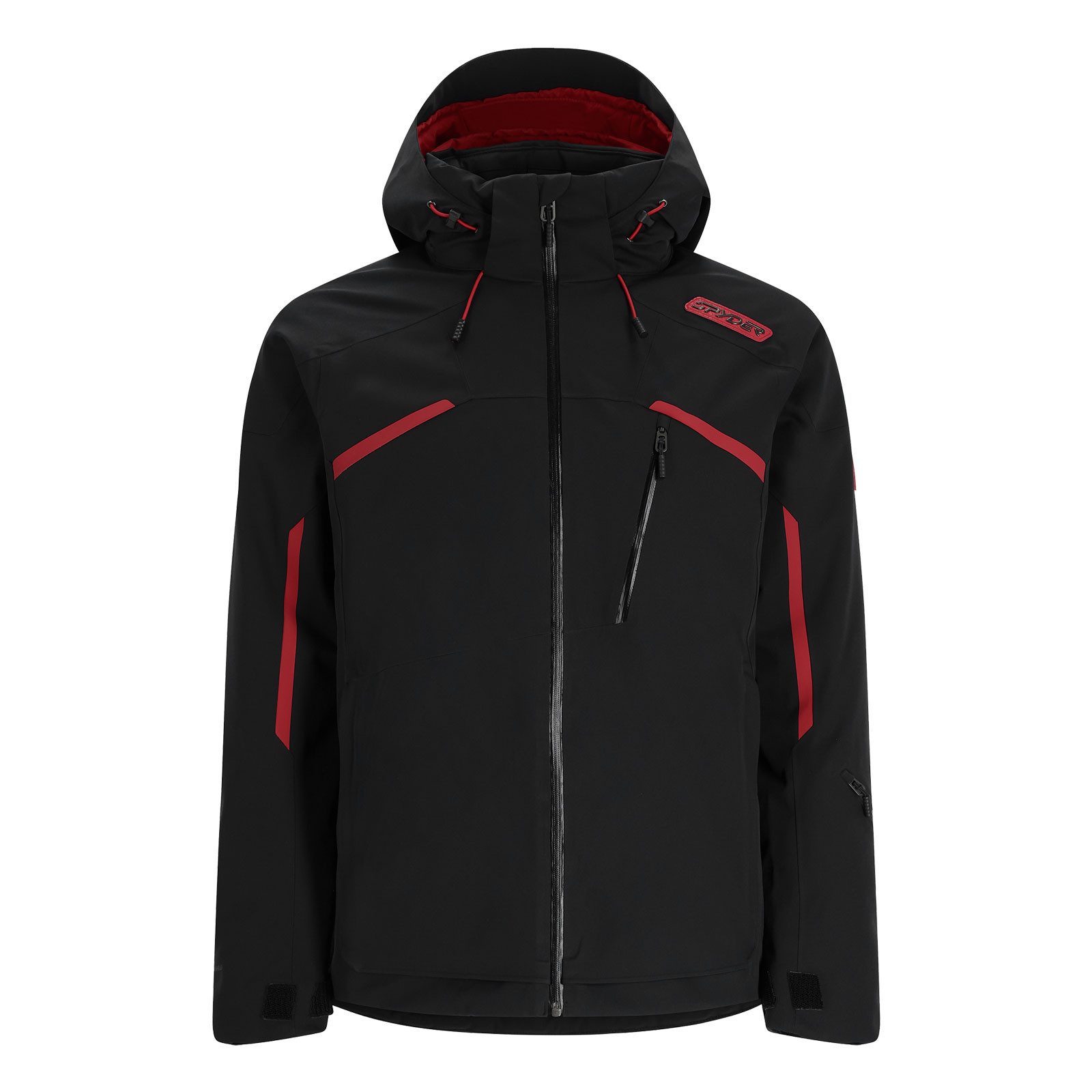 Spyder Skijacke Leader Jacket mit verstell- und abnehmbarem Schneefang