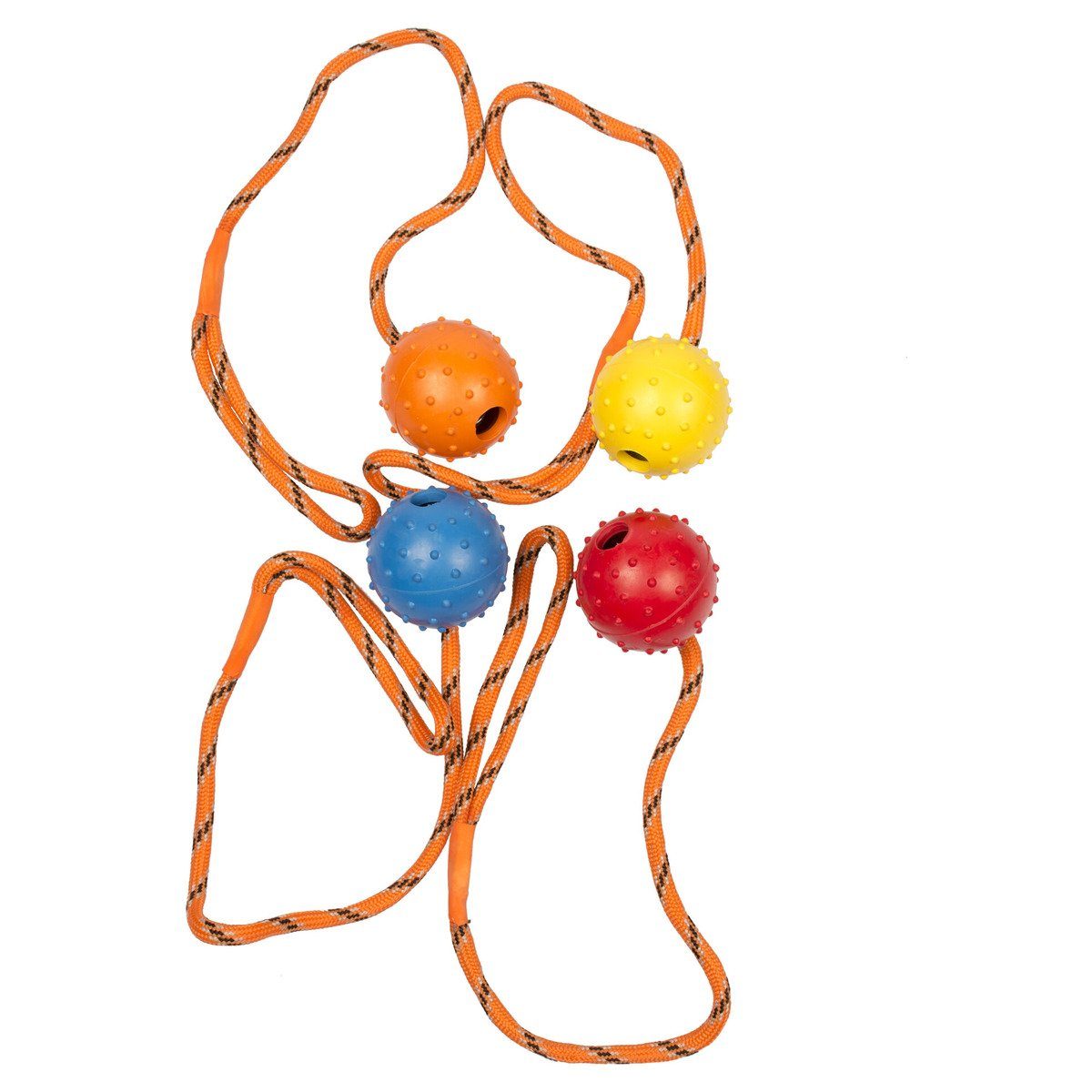 DUVO+ Outdoor-Spielzeug Dental Ball mit Noppen und Seil, Gummi günstig online kaufen