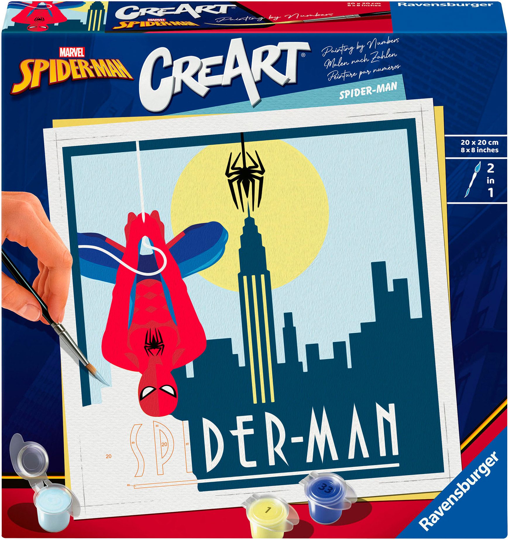 Ravensburger Malen nach Zahlen CreArt, Spider-Man, Made in Europe