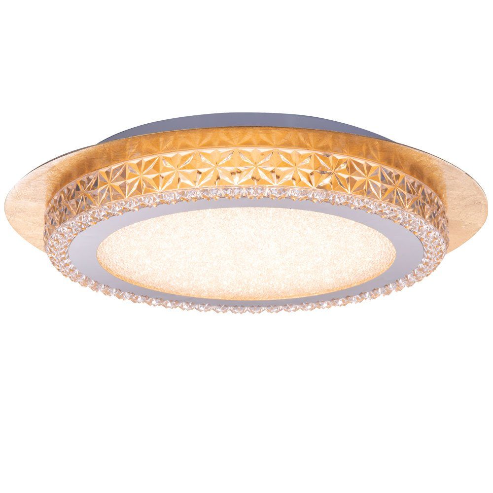 Design LED Decken Glas Kristall Lampe Ess Zimmer Gold Sternen Himmel Leuchte 