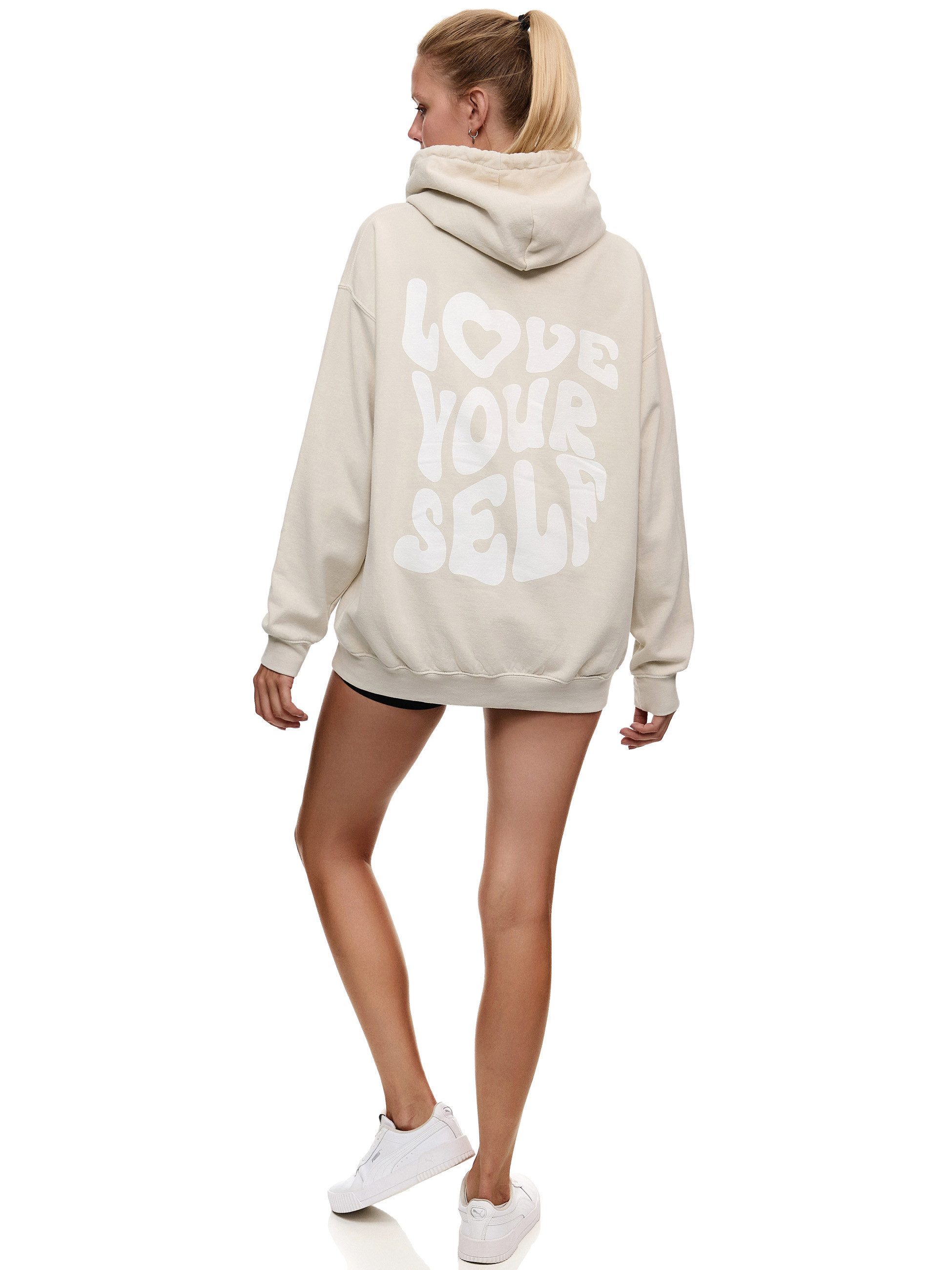 Worldclassca Hoodie Worldclassca Oversized LOVE SELF Hoodie Kapuzenpullover Sweatshirt