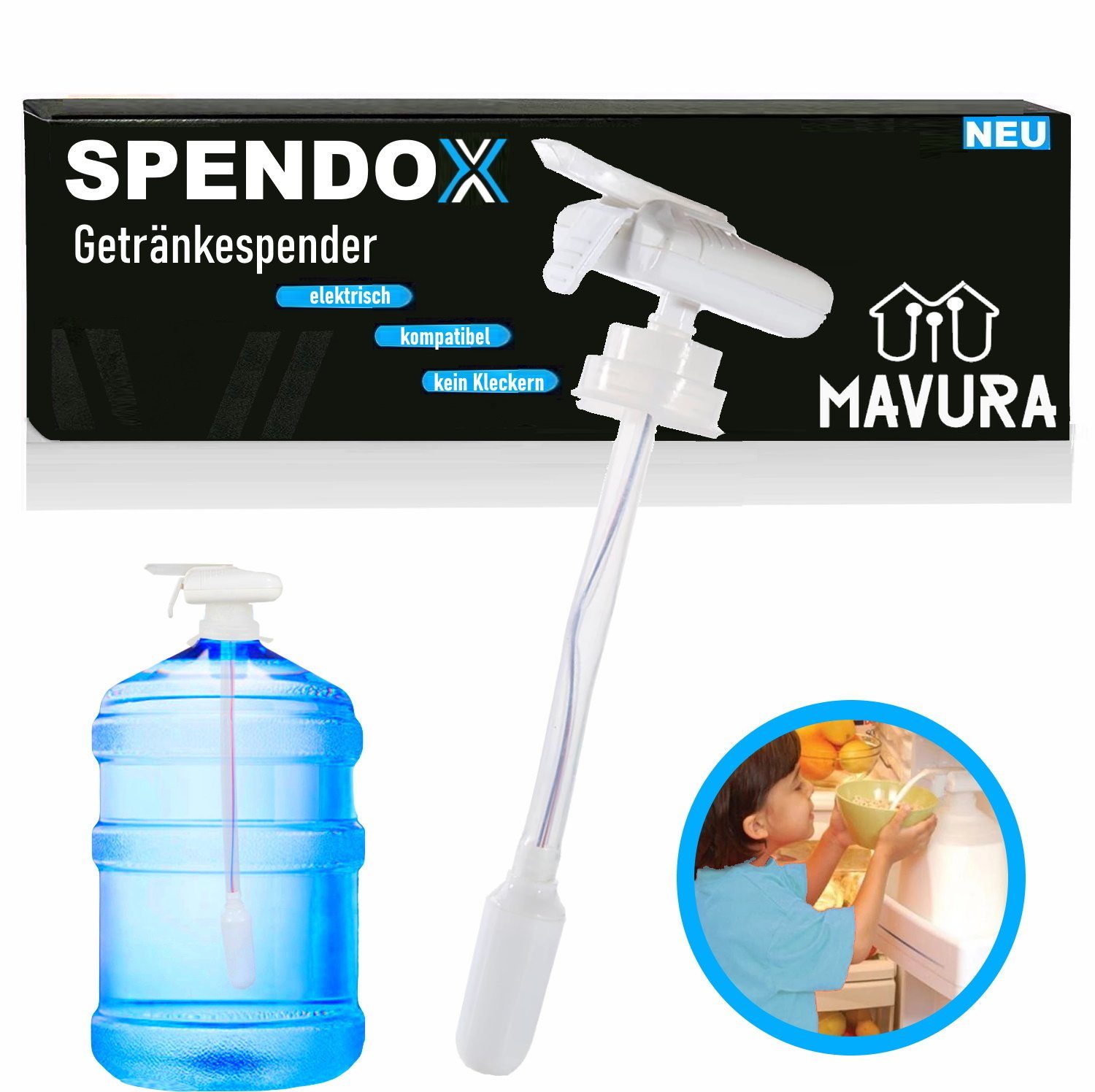 MAVURA Getränkespender SPENDOX Trinkwasserpumpe elektrische