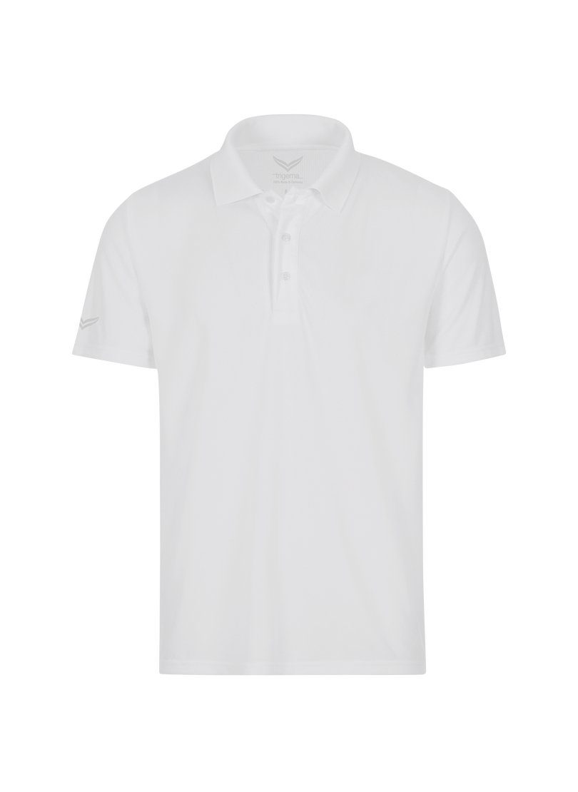 Trigema Poloshirt TRIGEMA Klassisches Poloshirt COOLMAX® weiss