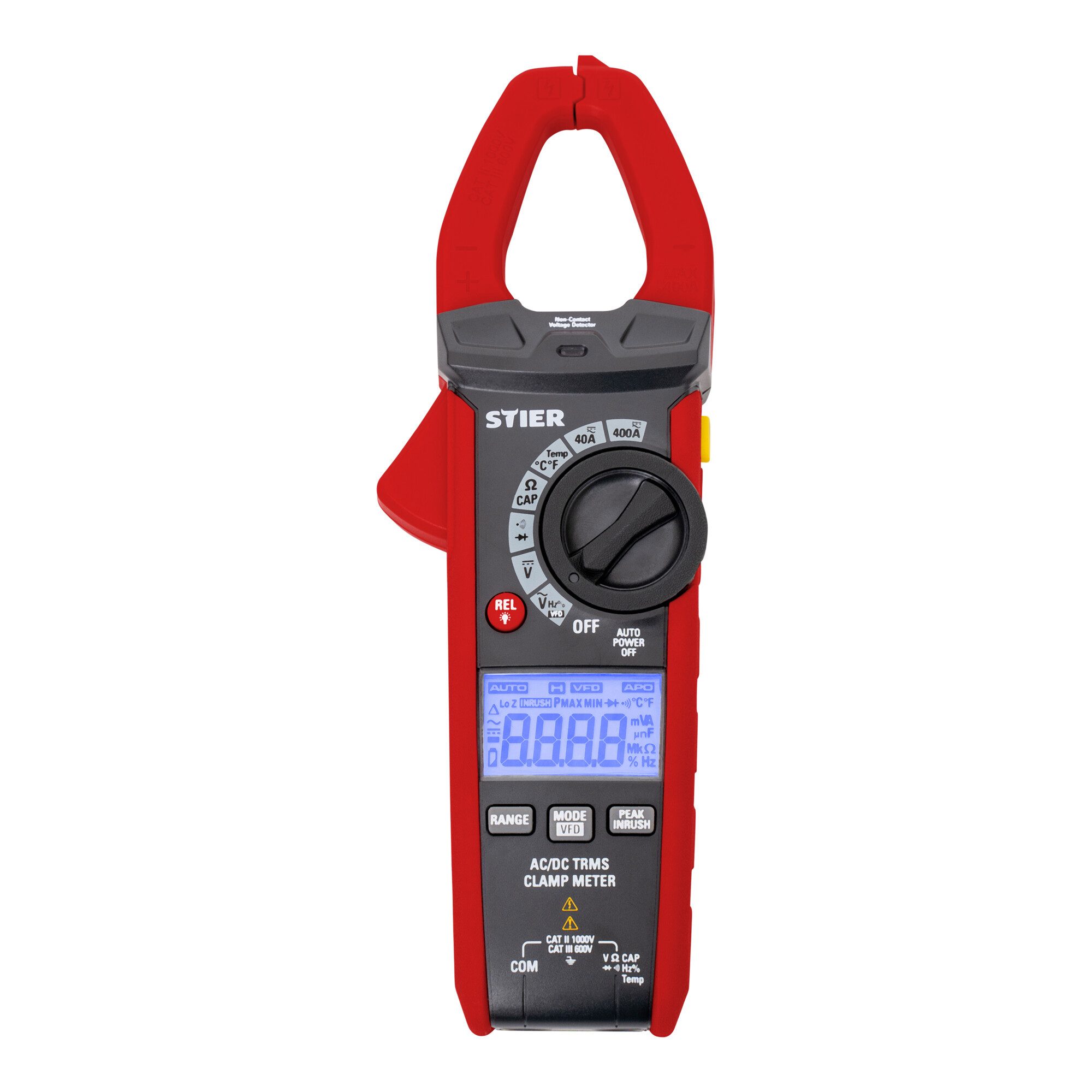 Stier Multimeter STIER Digitale Stromzange AC/DC 1000V 400A 40MΩ 100kHz hohe Genauigkei